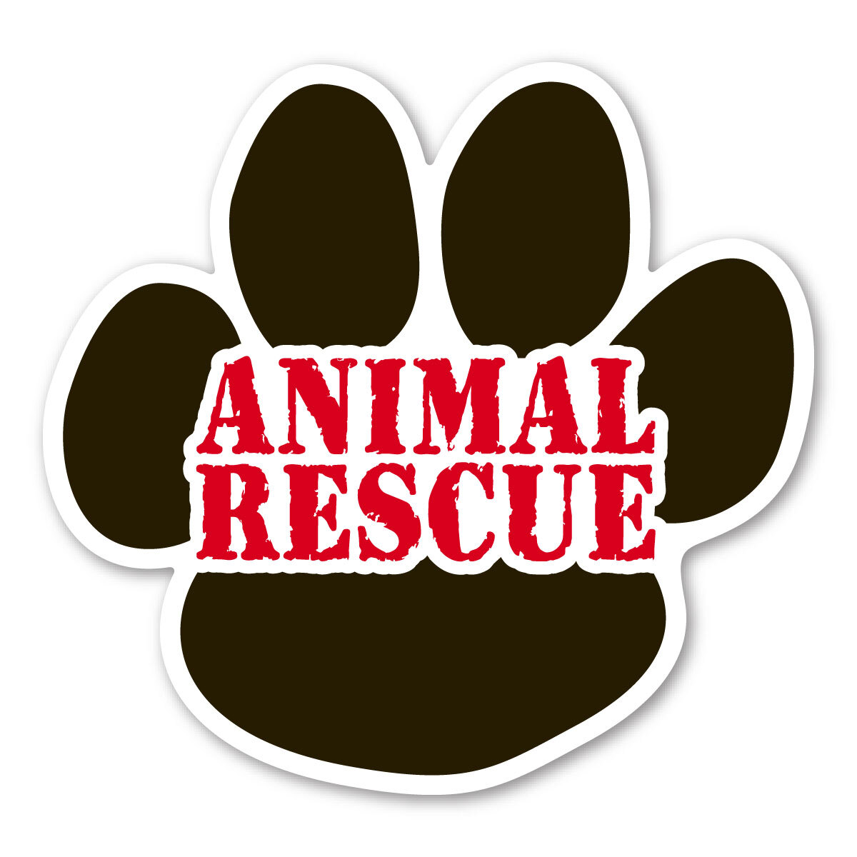 Animal Rescue Paw Magnet