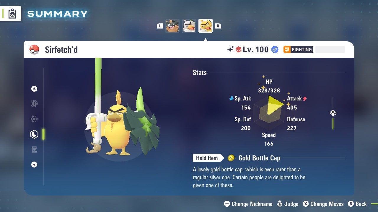 Pokémon Legends: Z-A Shiny Sirfetch’d 6iv ✨Max EV✨ ALPHA