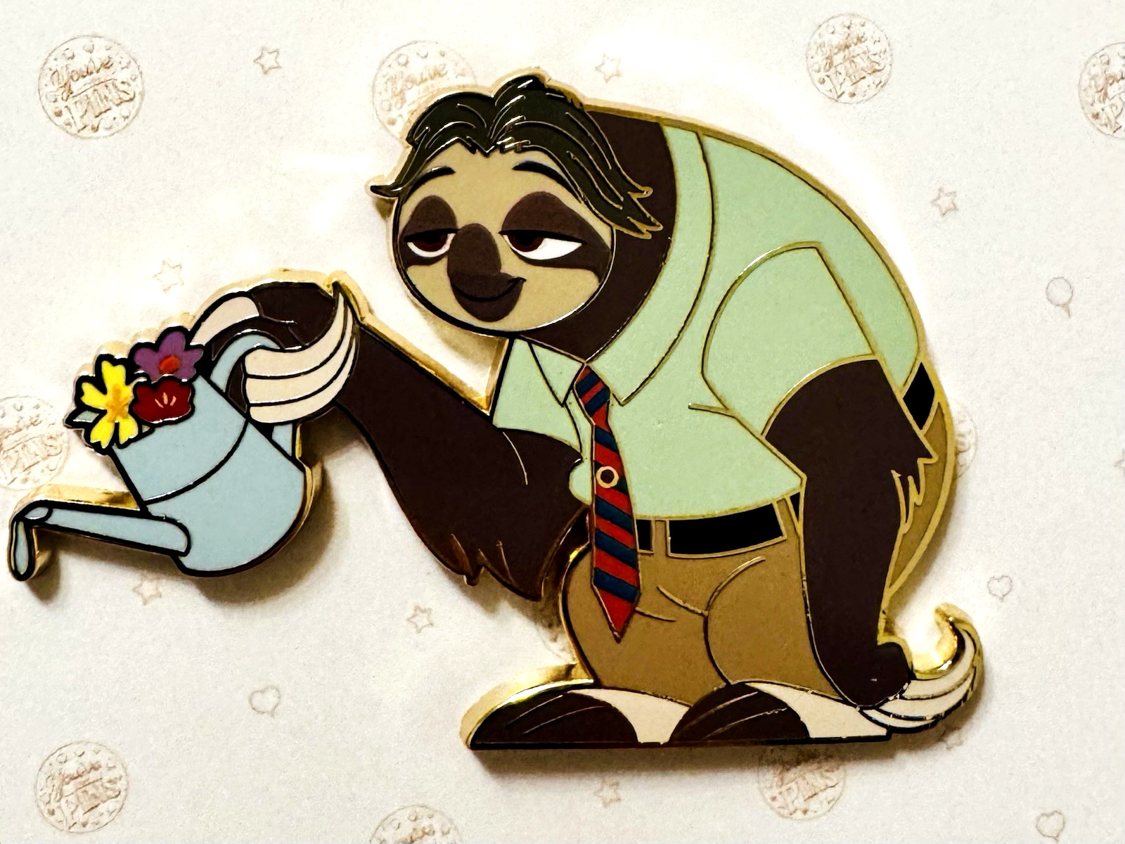 Disney PALM 2026 Zootopia Gardening In The City Jumbo Pin - Sloth Flash