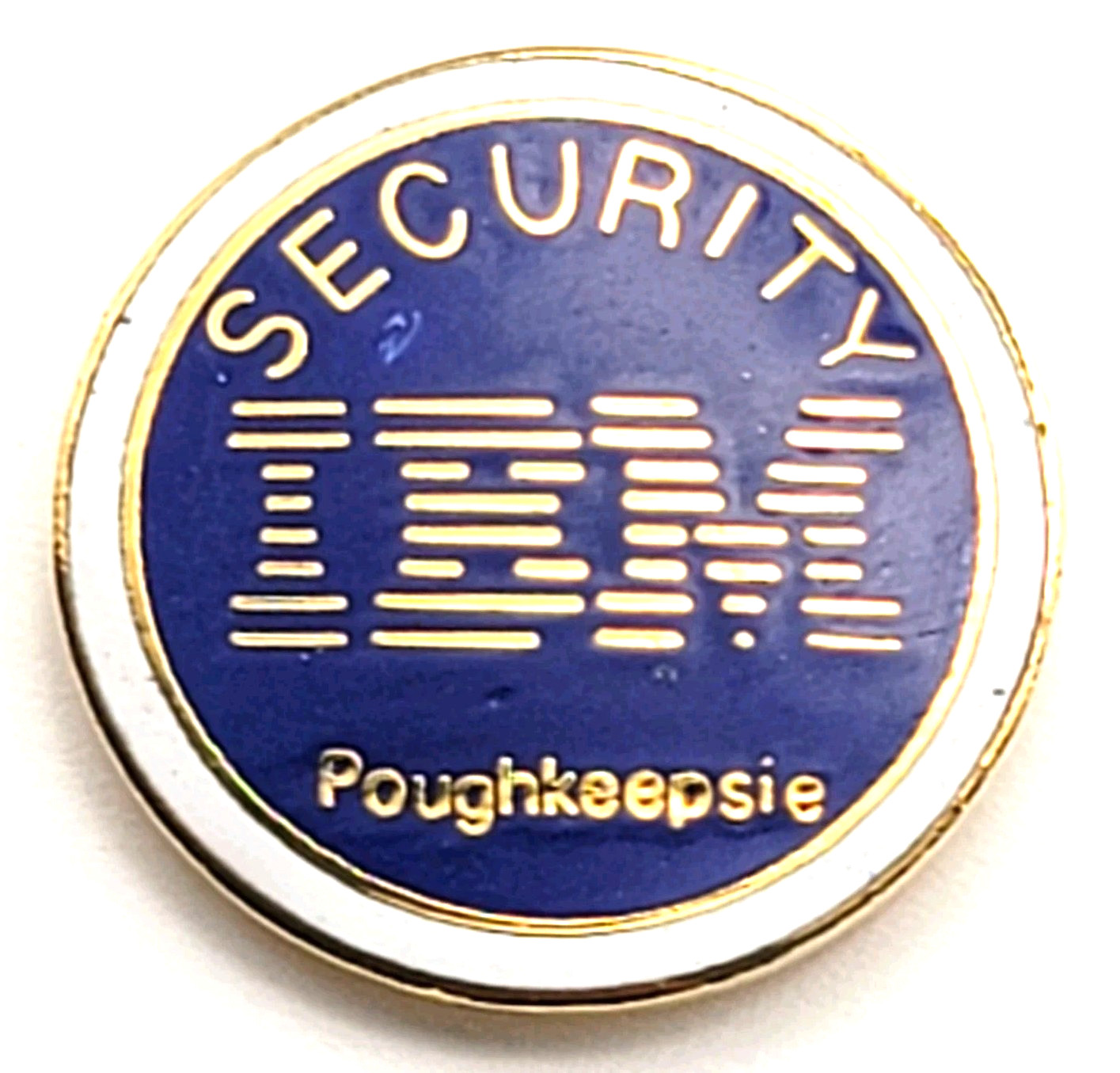 IBM Security Pin Poughkeepsie New York Corporate Employee Computer Tech Logo NY 
