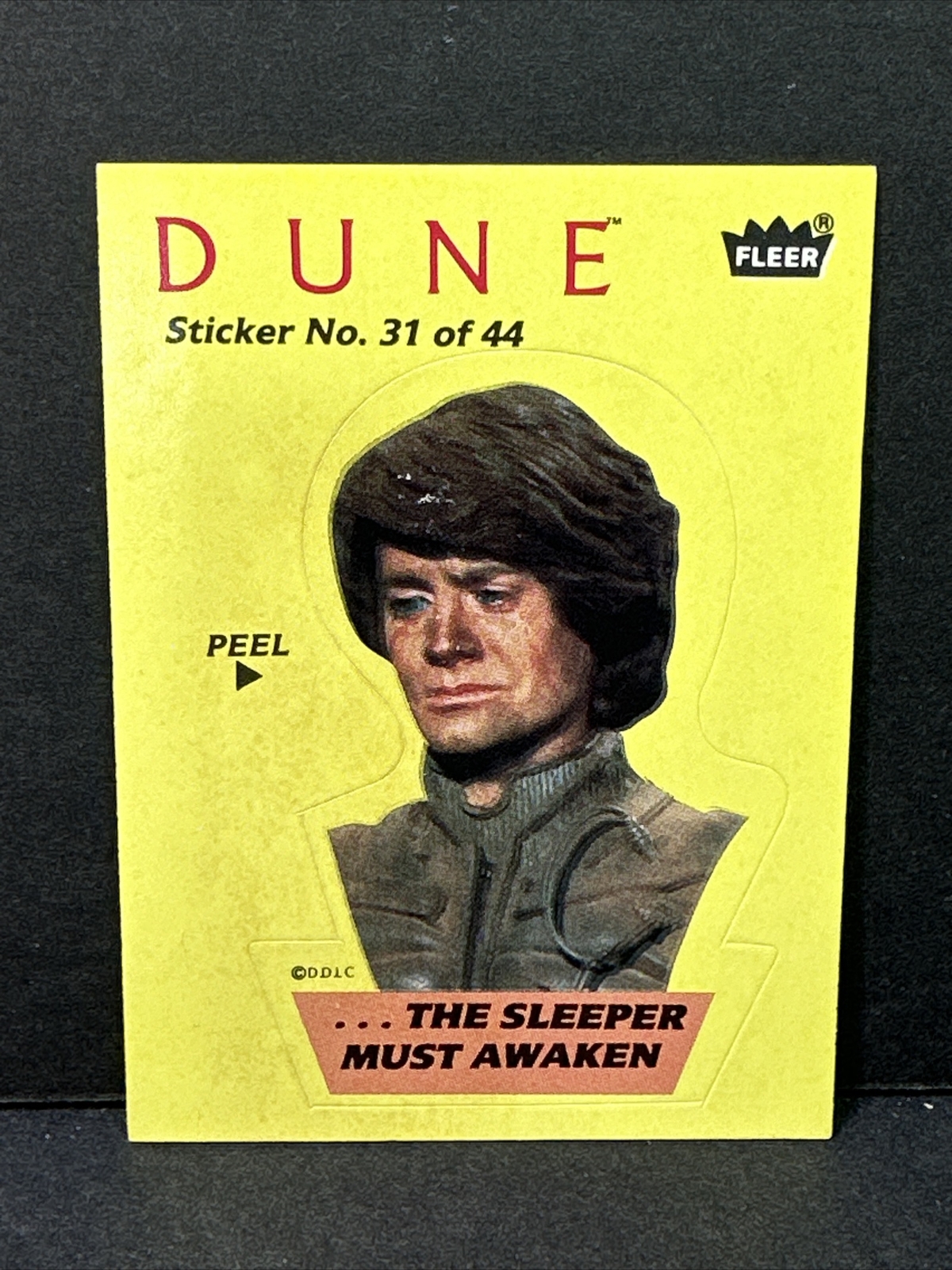1984 Fleer Dune Sticker #31 - The Sleeper Must Awaken