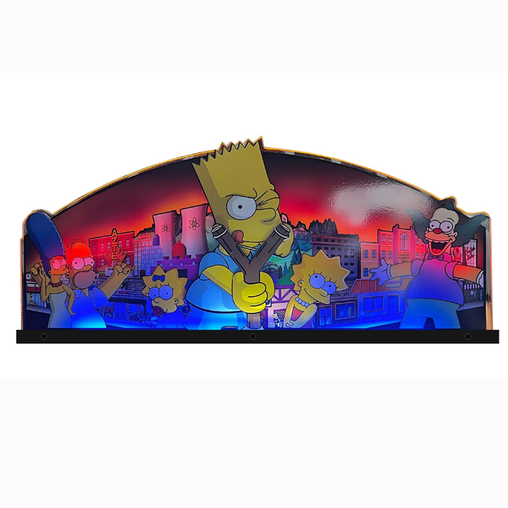 The SImpsons Pinball Topper  Acrylic LED RGB Topper for Pinball Machine