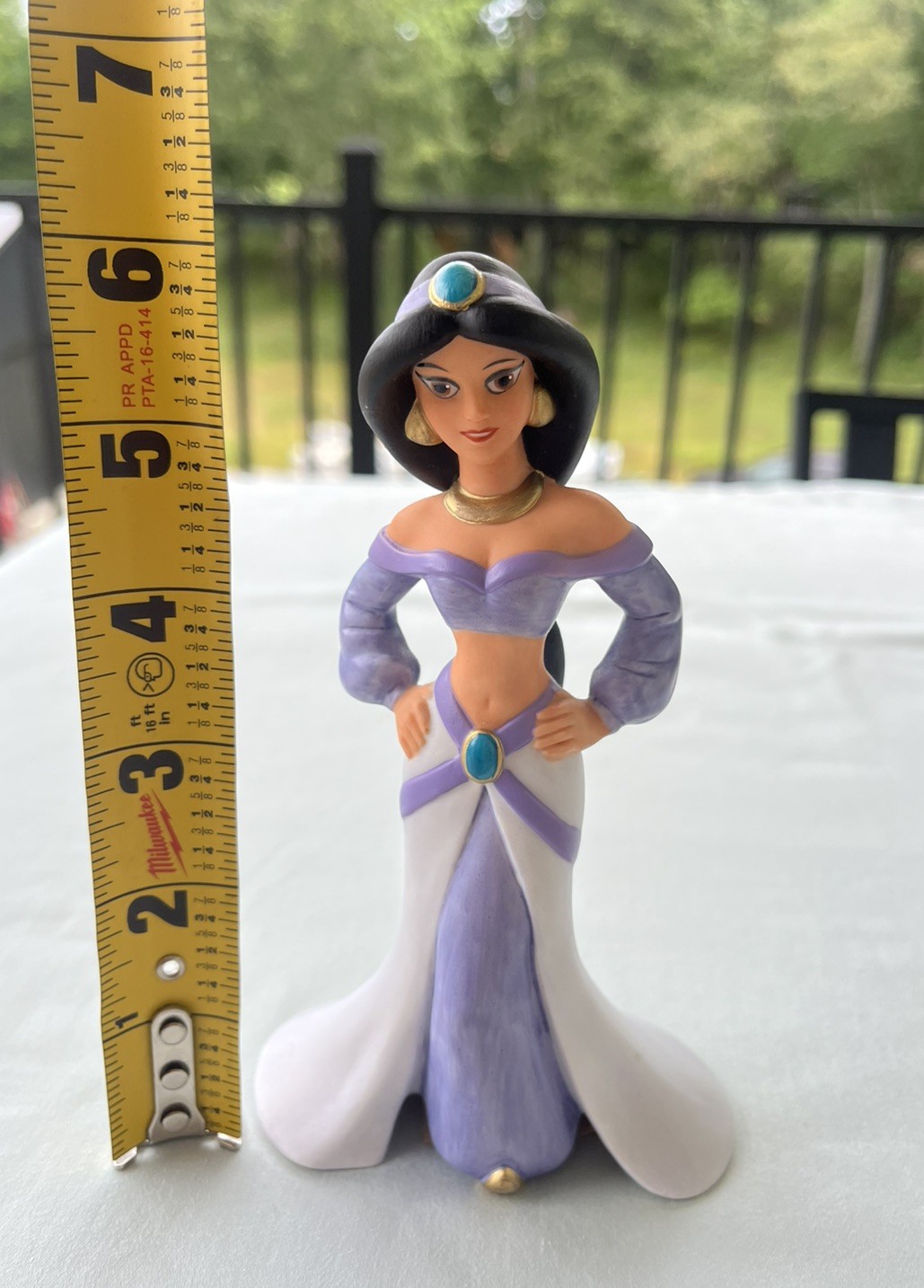 Vintage Disney Princess Jasmine From Aladdin Ceramic Figurine Sri Lanka
