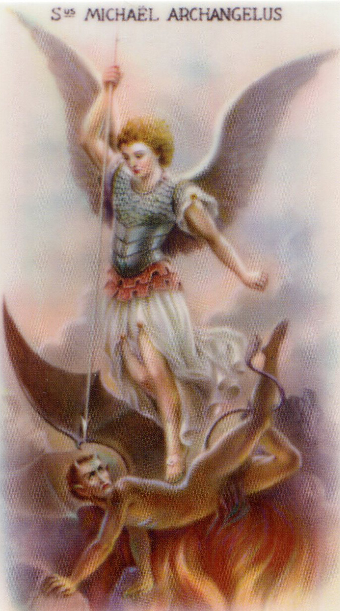 Oracion a San Miguel N - Laminated Holy Cards 25 CARDS