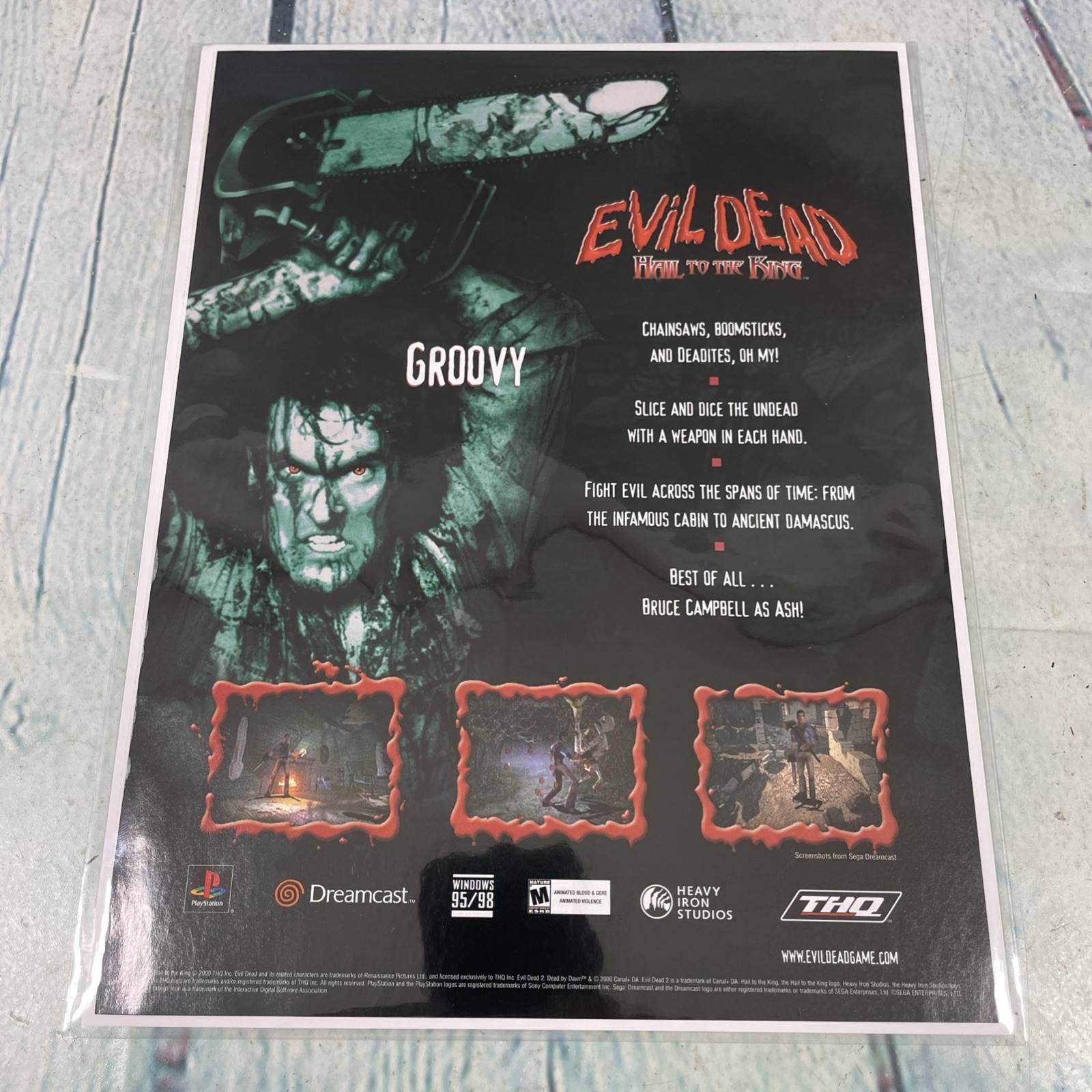 2000 Evil Dead Hail to the King Game Vtg Print Ad/Poster Promo Art Magazine Page