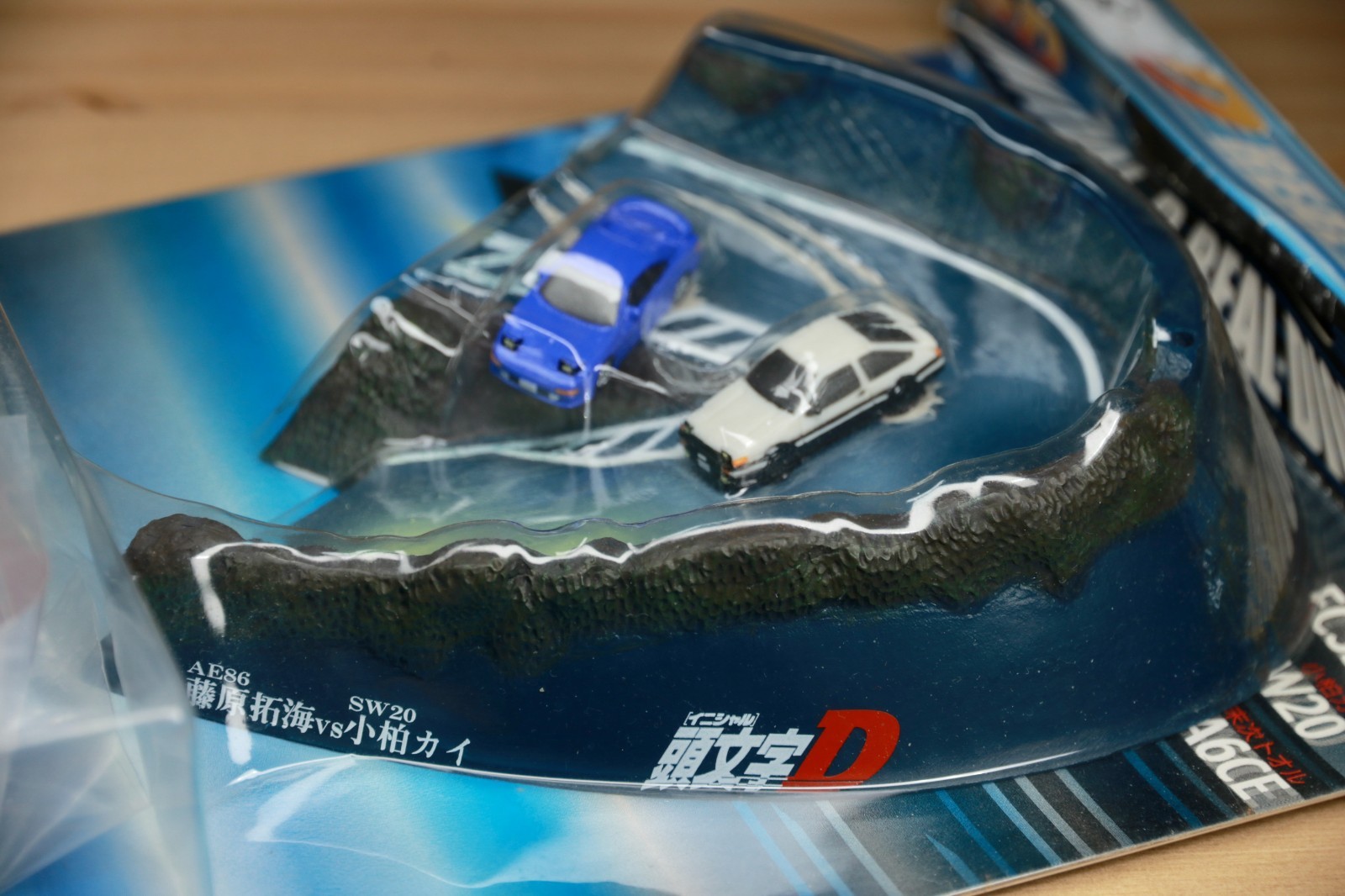 Vintage SEGA Initial D Mini Diorama AE86 vs SW20 Super Rare Japan Import