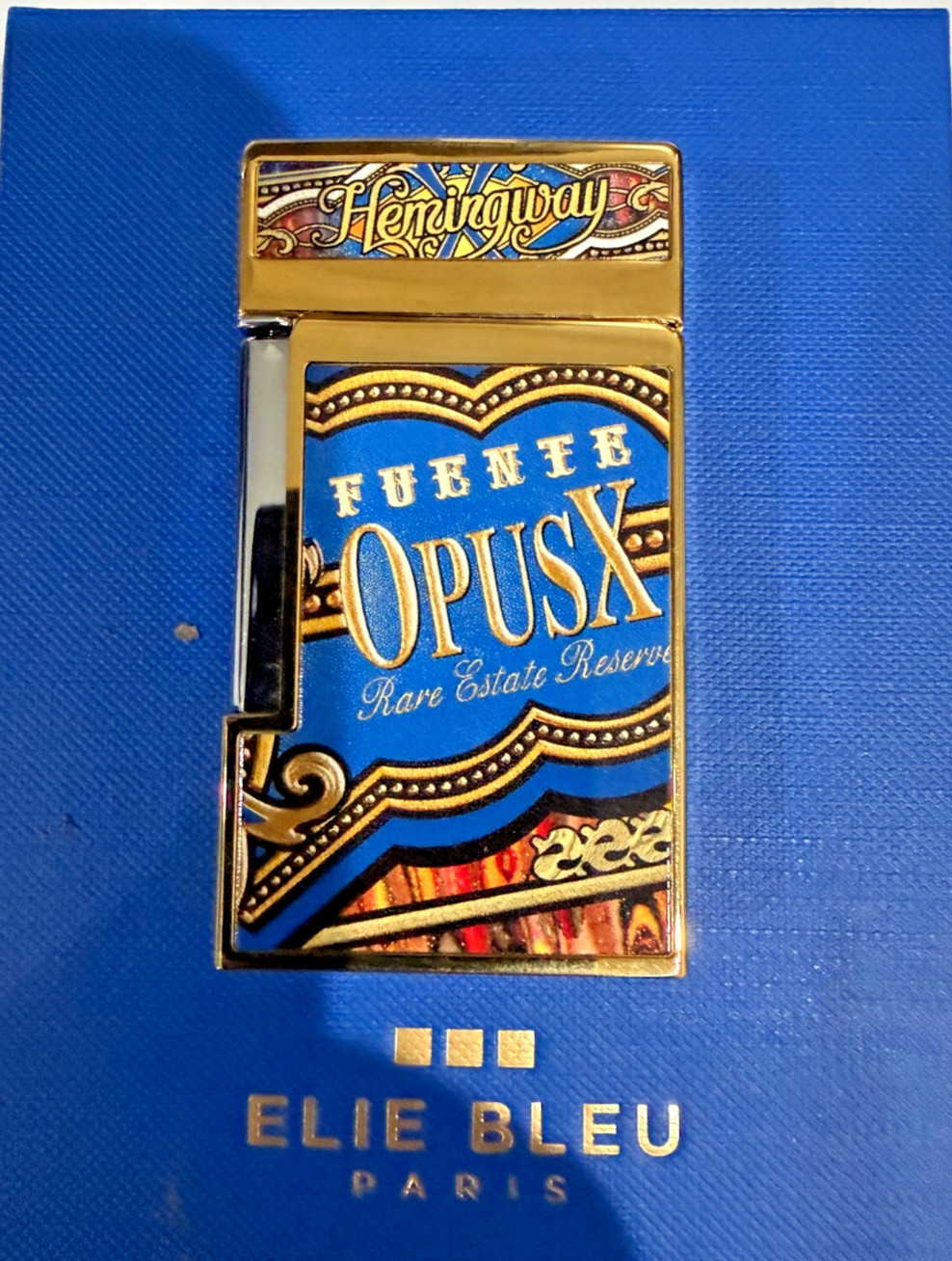 Elie Bleu, Limited Edition Opus X Hemingway Jet Flame Lighter, EBJ1463, New