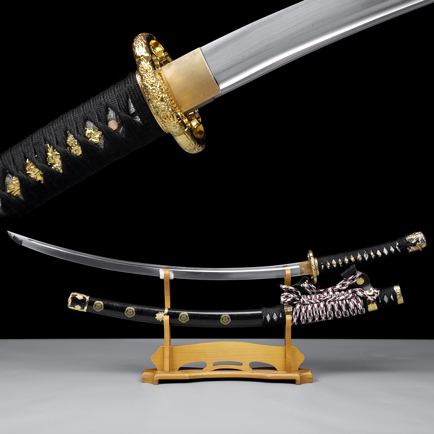 Handmade Tachi T10 Carbon Steel Functional Sharp Japanese Samurai Katana Sword