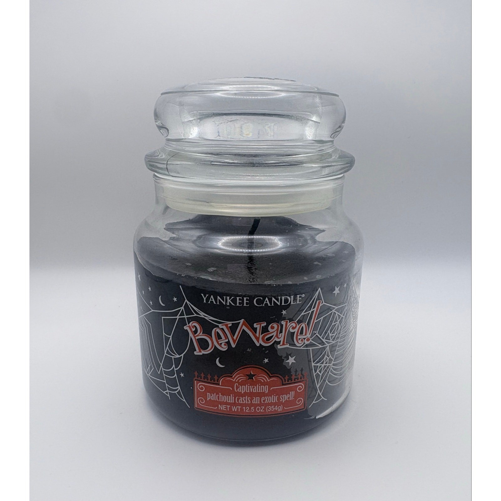 Yankee Candle BEWARE Halloween Scent Patchouli Casts An Exotic Spell 12.5 oz