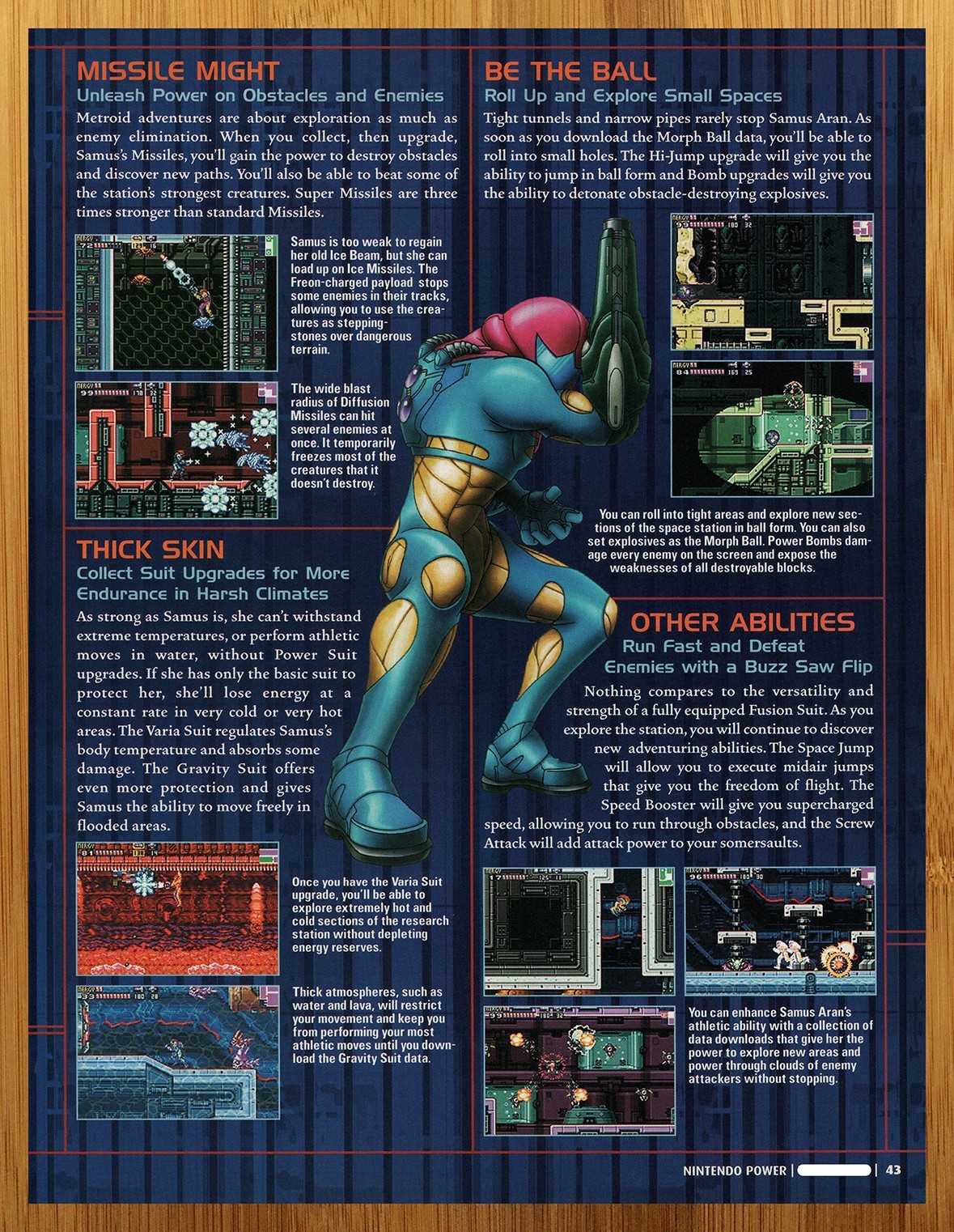 2001 Metroid Fusion Gameboy Advance GBA Print Ad/Poster Samus Official Promo Art
