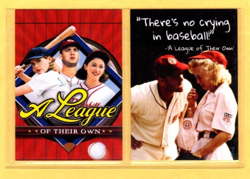 A LEAGUE OF THERE OWN    MOVIE   CUSTOM  NOVELTY TRADING CARD 2 CARDS   SET