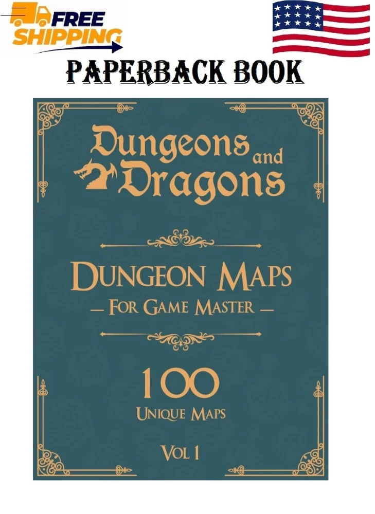 Dungeons and Dragons Dungeon Maps for Game Masters Vol 1: 100 Unique Maps and Ba