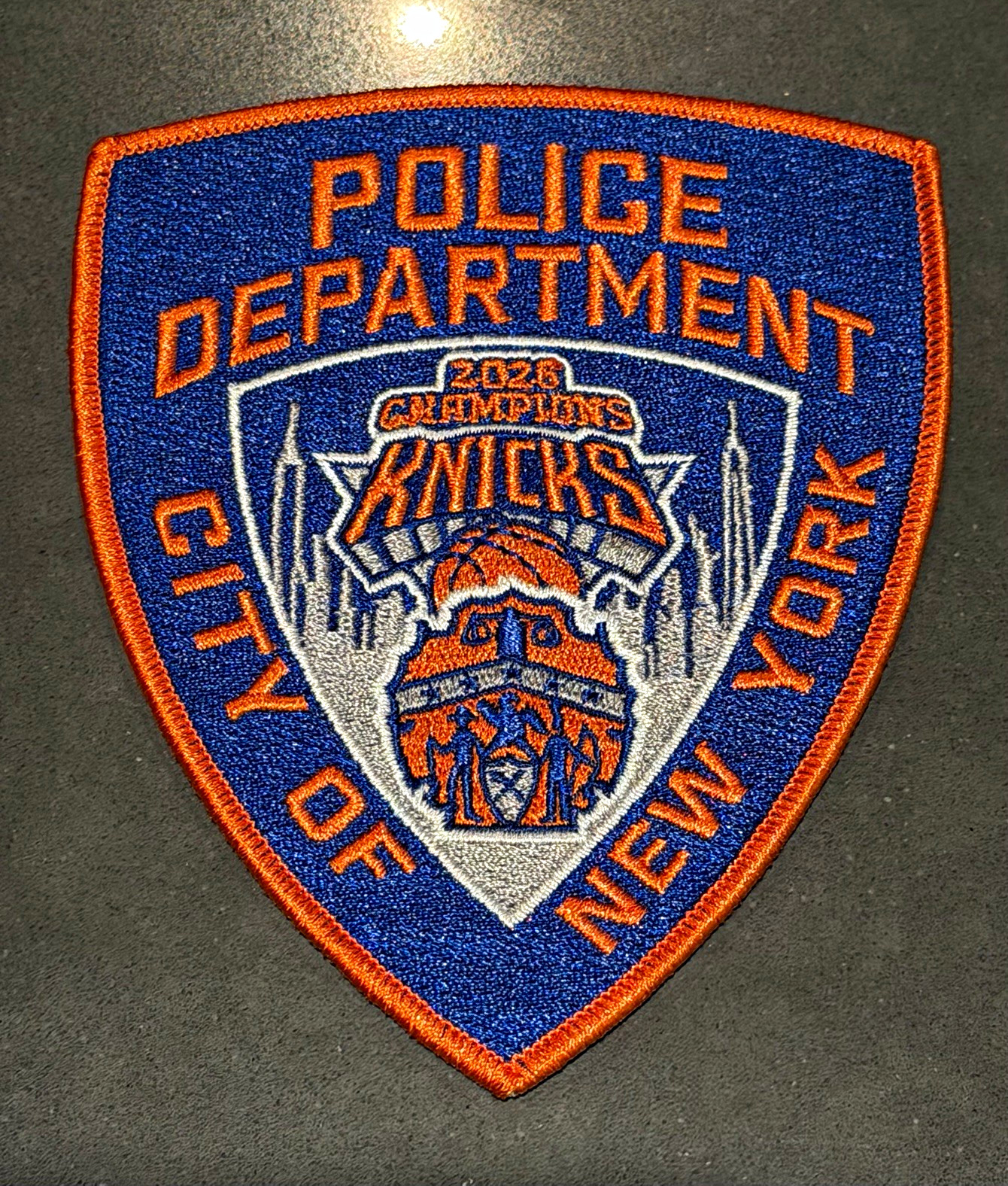 NEW YORK CITY Police NY Knicks 2026 Champions Novelty Collectible Patch