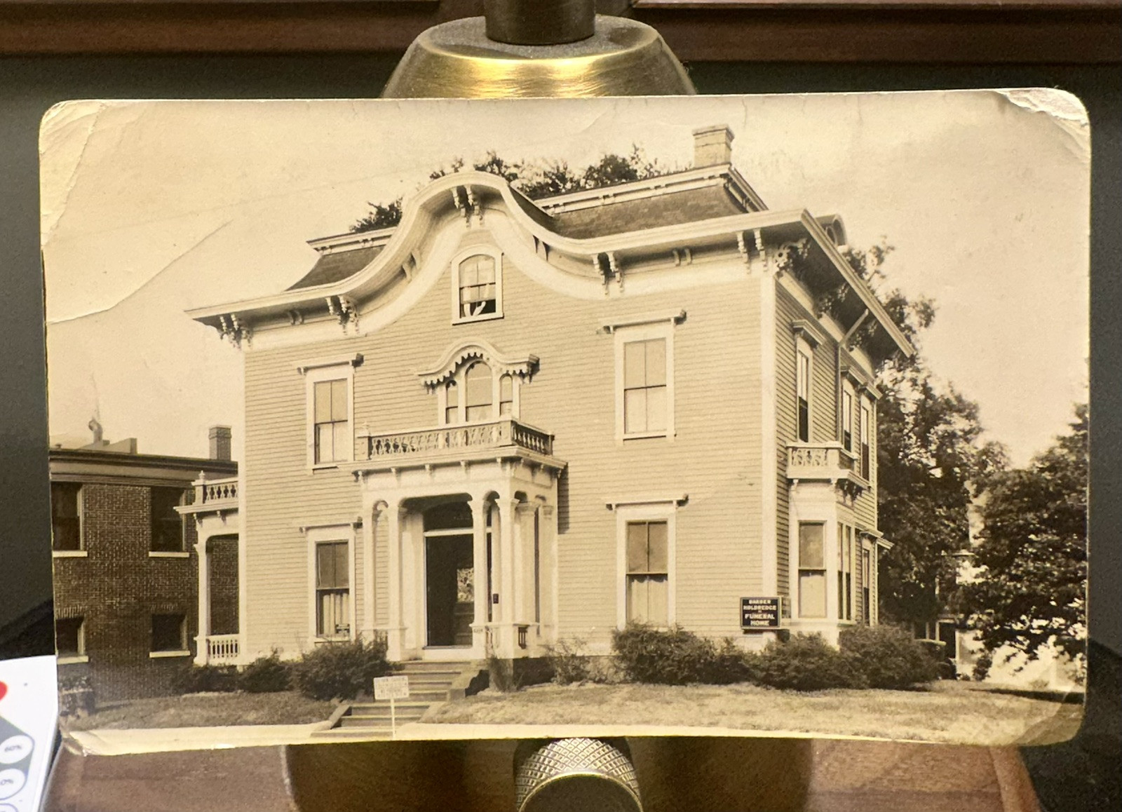 Original 1930s Photo Funeral Home CRANSTON RHODE ISLAND Vintage Undertaker Rare