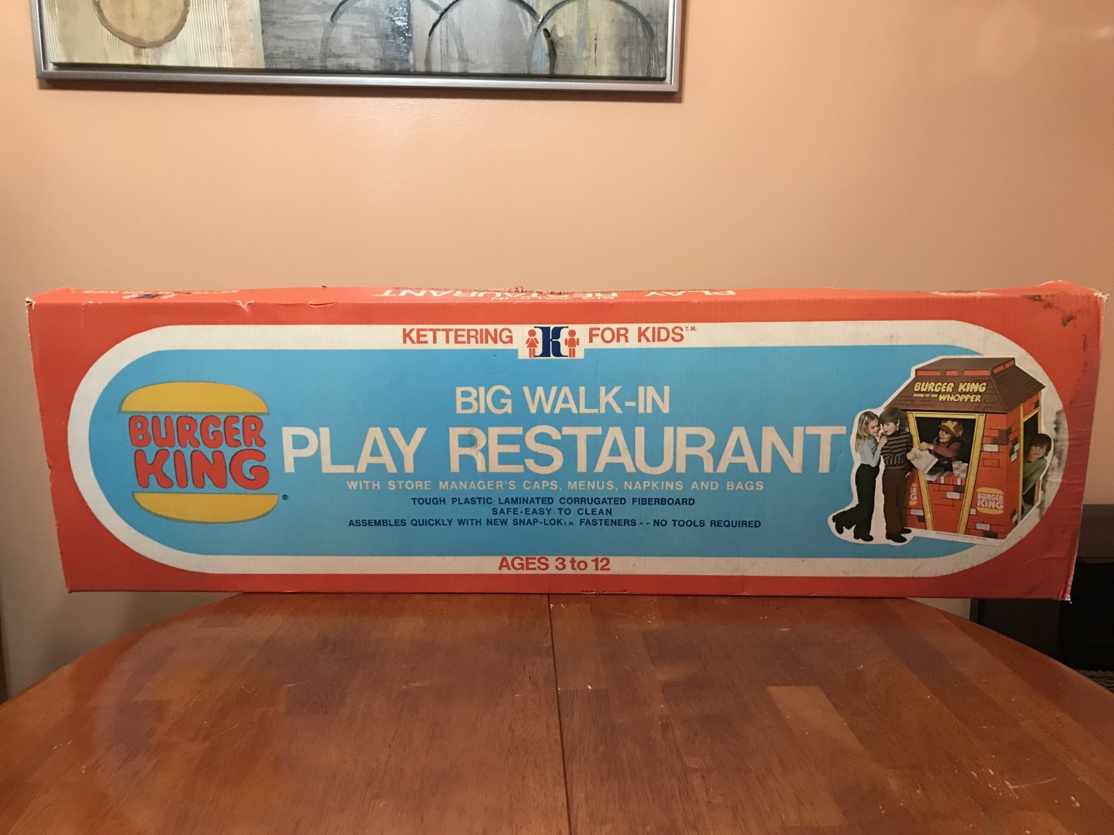 Vintage 1975 Kettering - Burger King Big Walk-In Play Restaurant Playset