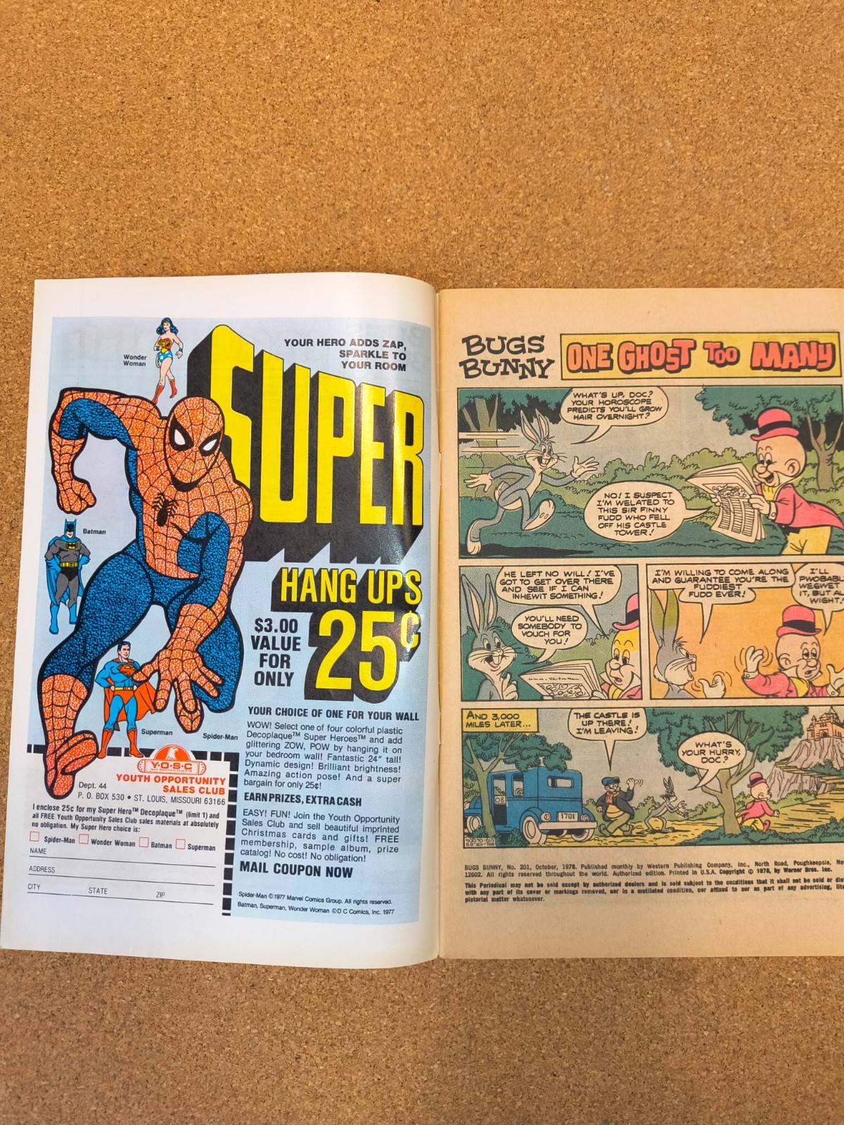 Gold Key Bugs Bunny #201 | One Ghost Too Many 1978 Bronze Age Color Single