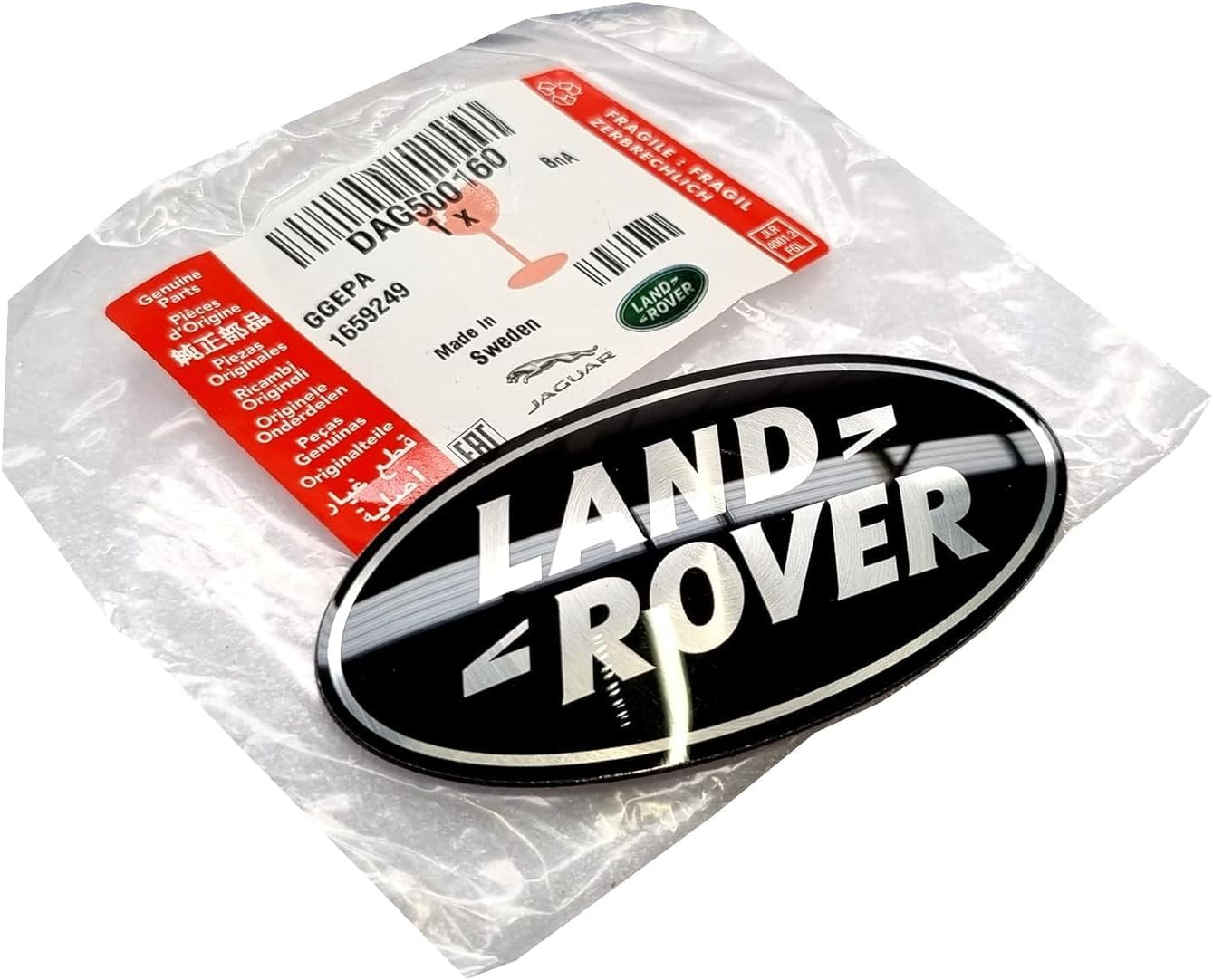 Genuine OEM Range Rover Sport Black Grille Grill-Emblem Badge Nameplate DAG50016