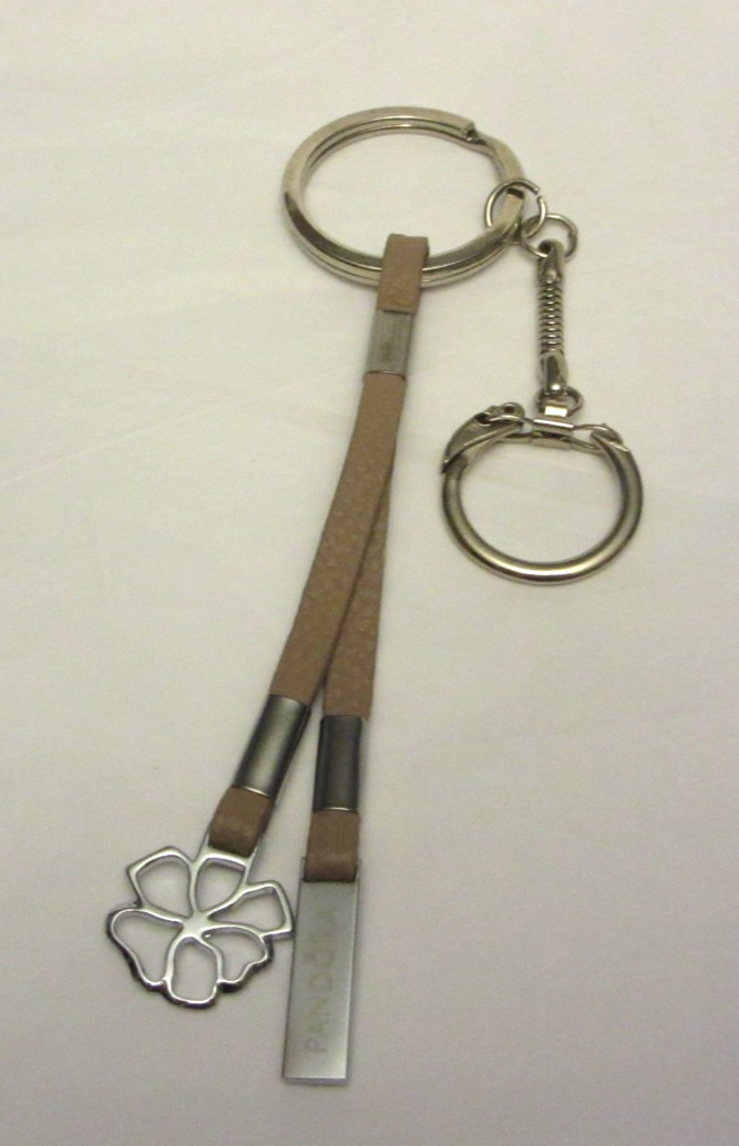 VTG Pandora Key Chain Purse Clip Leather Clasp