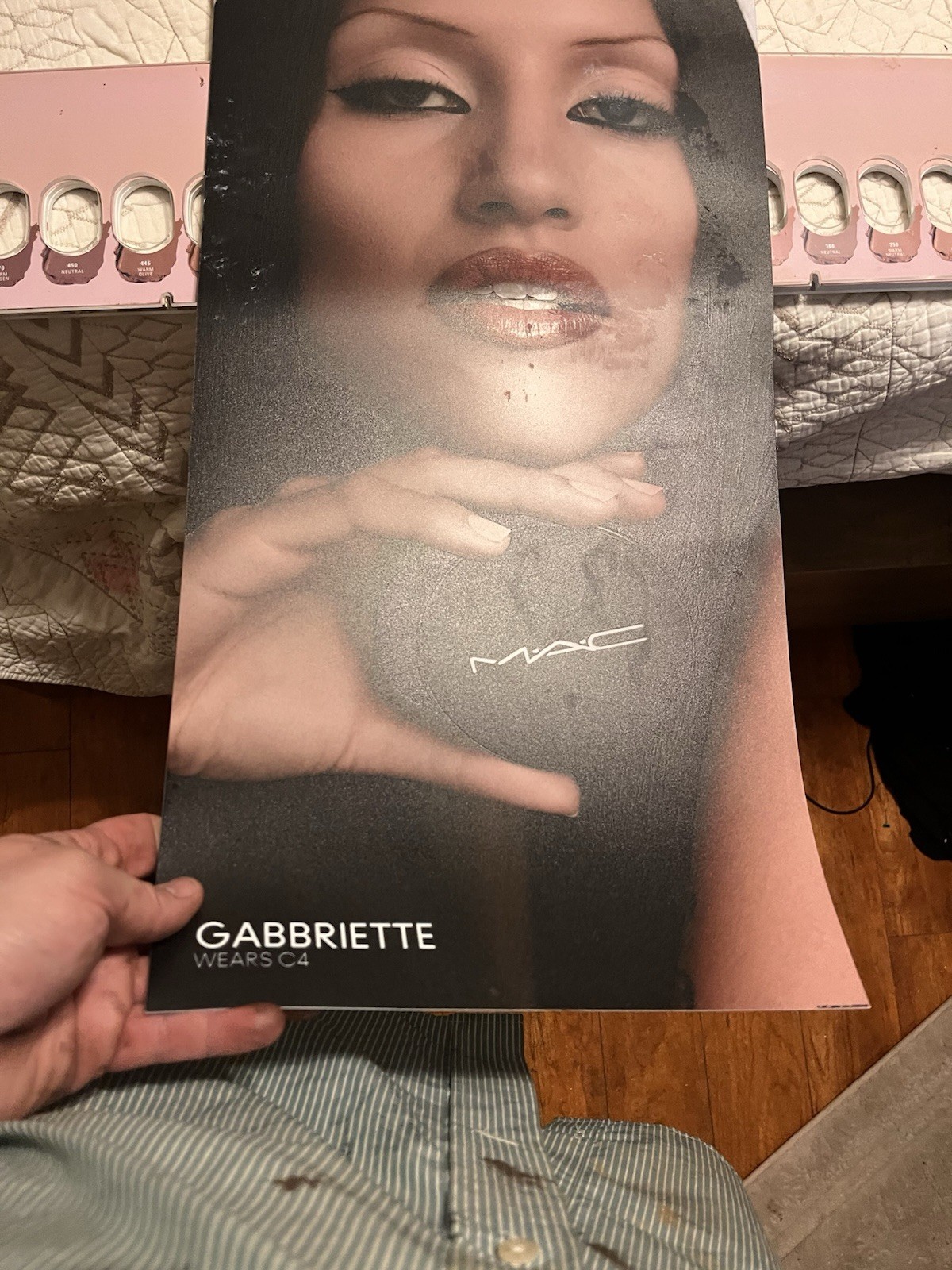 Authentic MAC Cosmetics Backlit Display Banner Doja Cat Gabbriette Translucent
