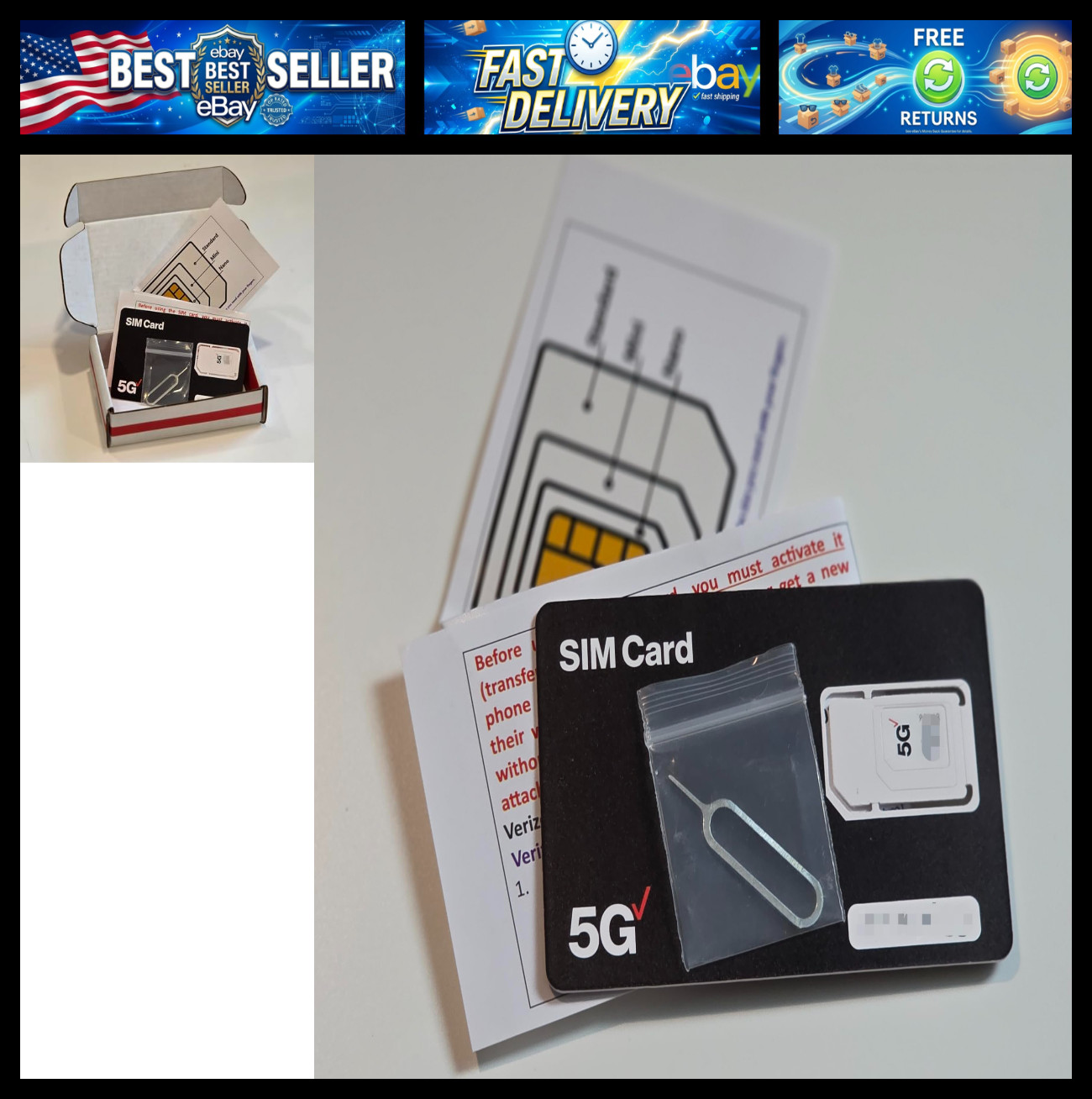 Verizon SIM Card for Motorola Moto 2026/2025/2024/2023/2022/2021/2020: Razr/Razr