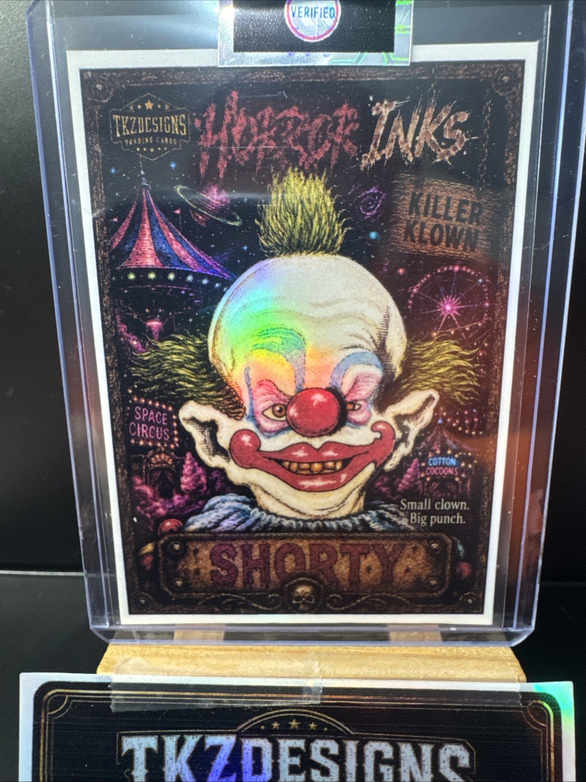 2026 Tkzdesigns Artist Signed Horror inks Killer Klowns From Outer Space Shorty