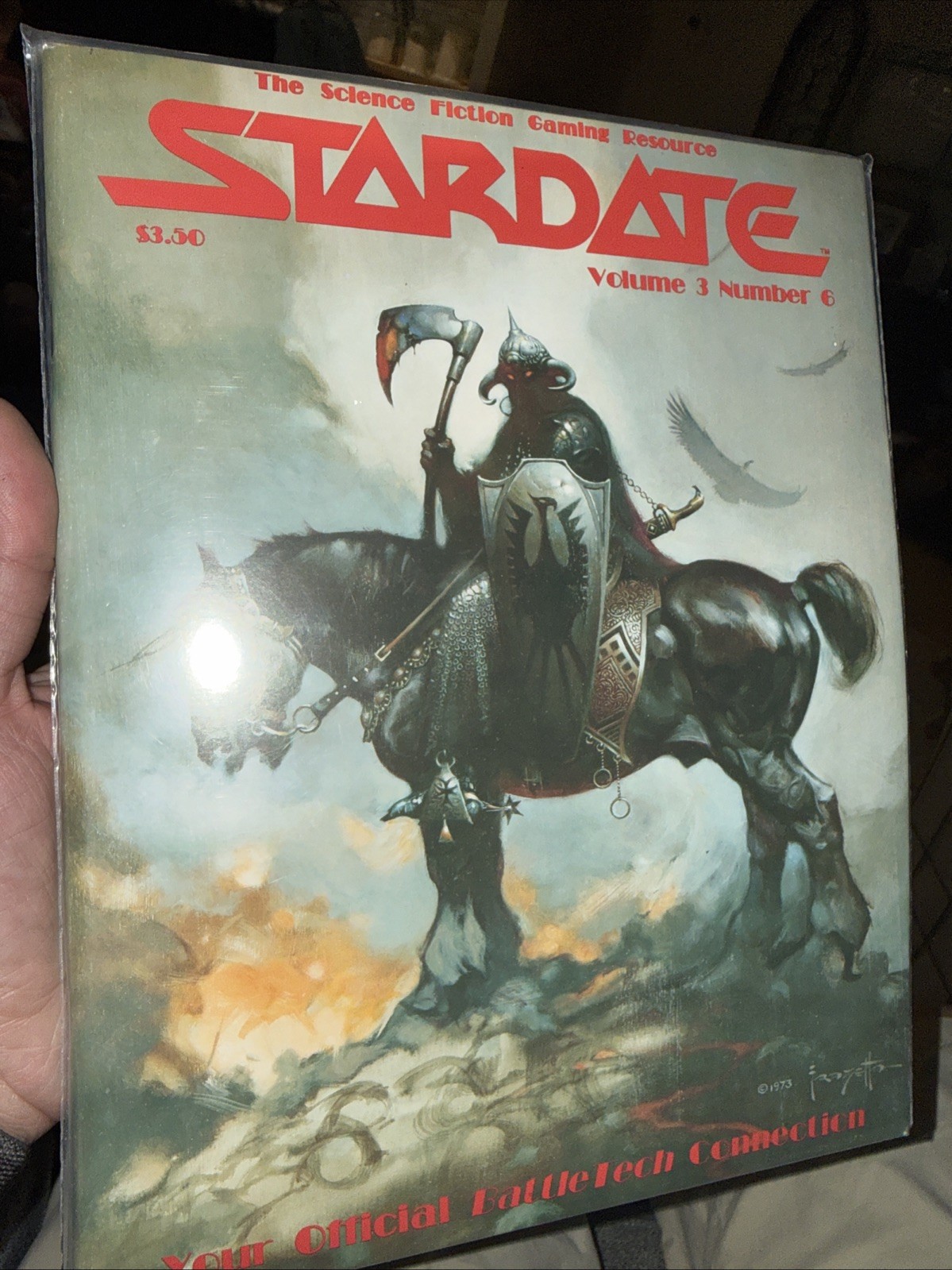 Stardate Vol 3 No 6 Frank Frazetta Cover BattleTech TSR 1987