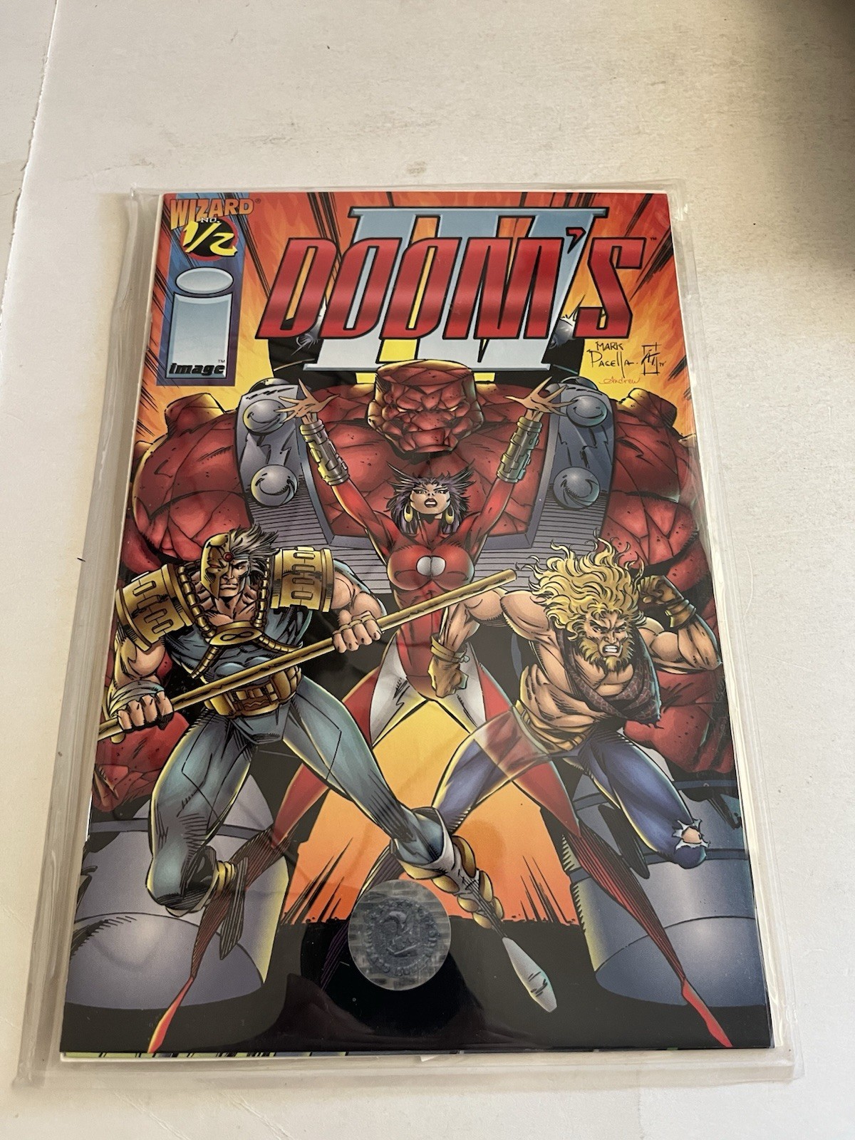 DOOM\'S III Wizard 1/2 1994 Comic W/COA NM- 9.2 Combine Shipping