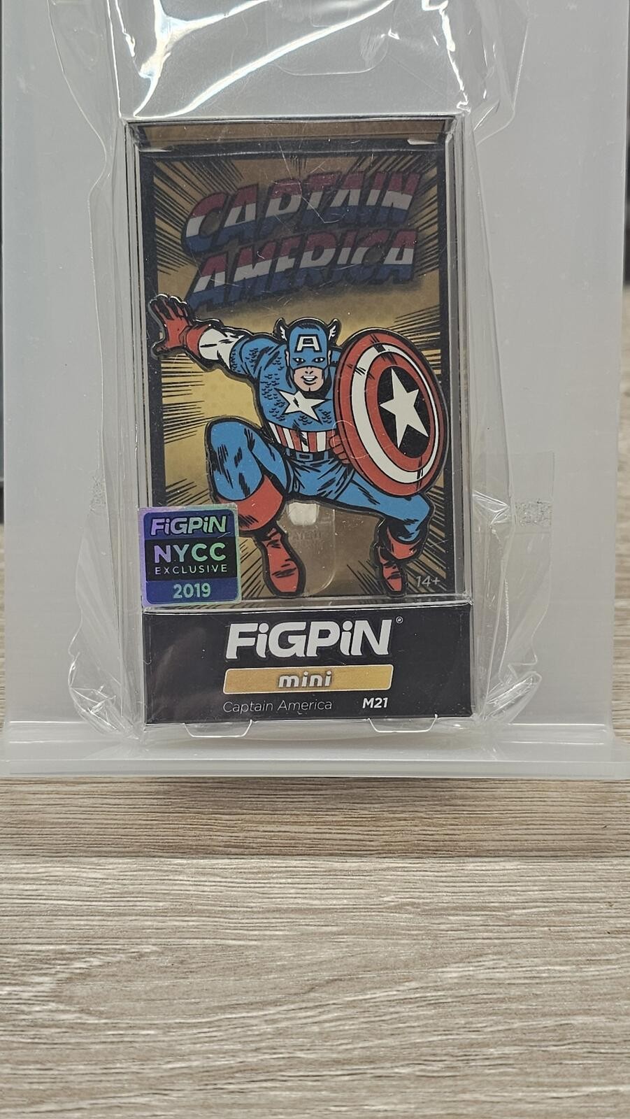 FiGPiN Mini Captain America Marvel NYCC 2019 Collectible Pin