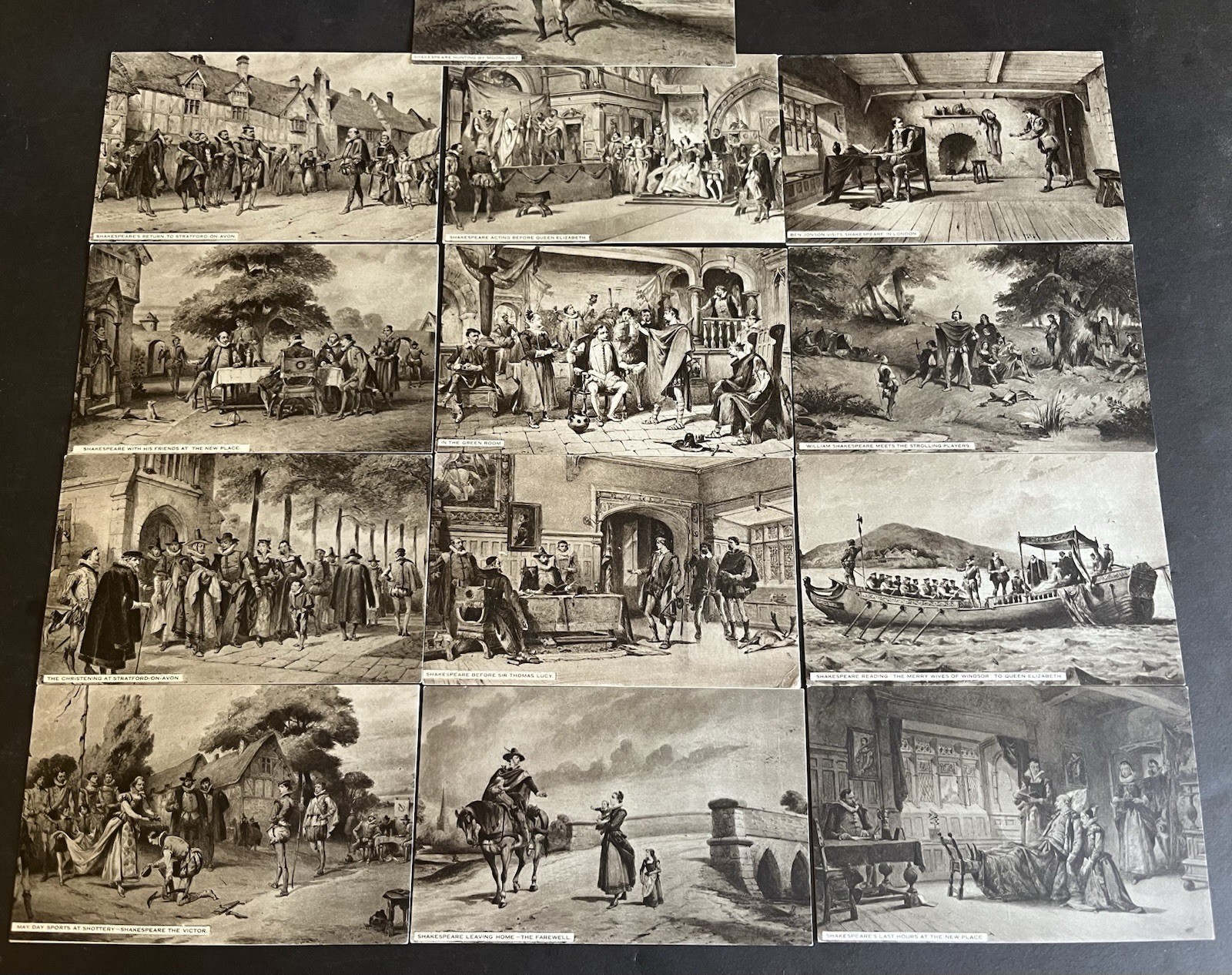 Vintage Postcards Shakespeare Tuck Collection Lot of 13 Unposted England
