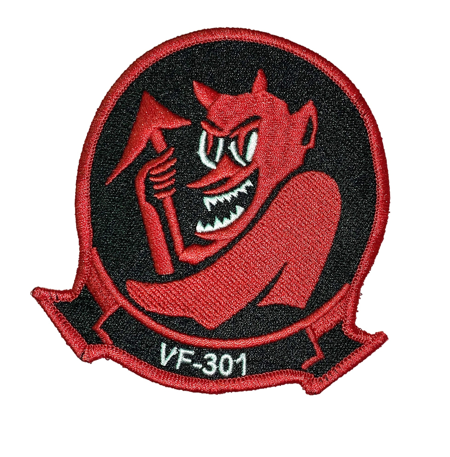 VF-301 Devil's Disciples Squadron Patch - With Hook and Loop, 4