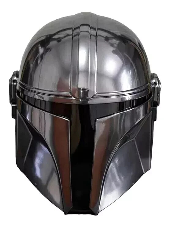 NEW THE MANDALORIAN COSPLAY PREMIUM STEEL HELMET REPLICA STAR WARS HALLOWEEN GIF