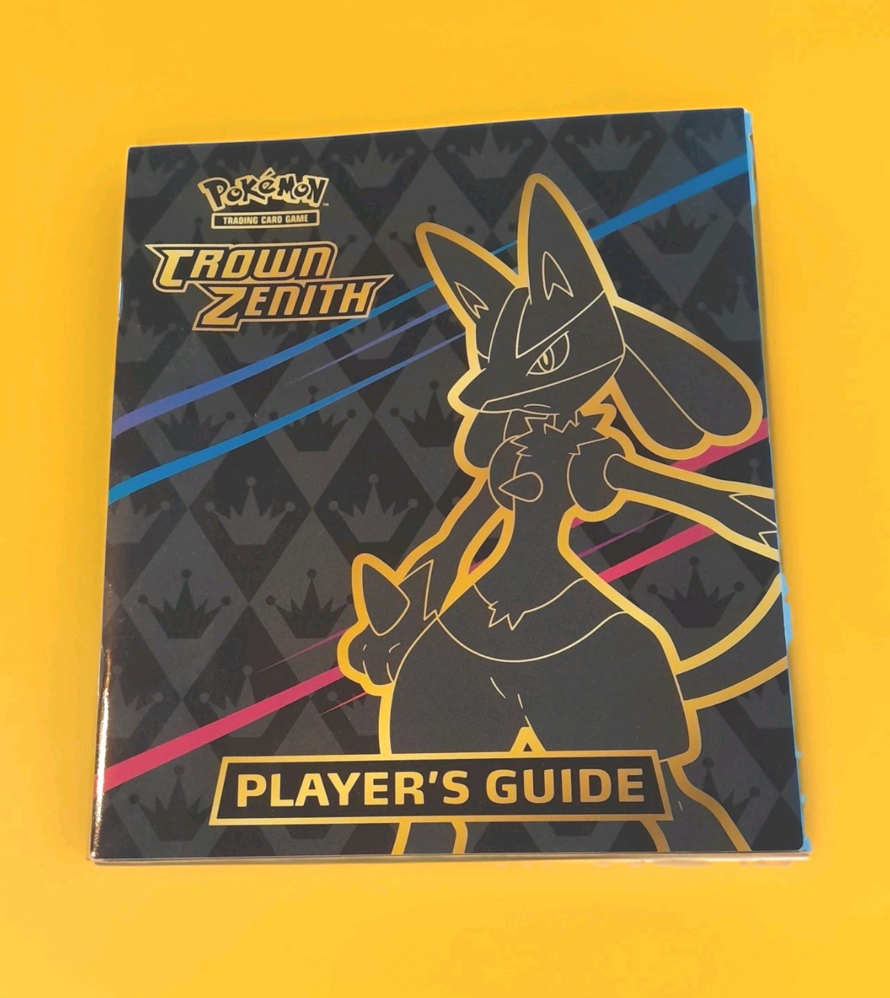 Pokemon Card Crown Zenith Player Guide Lucario Accessory FROM ELITE TRAINER BOX