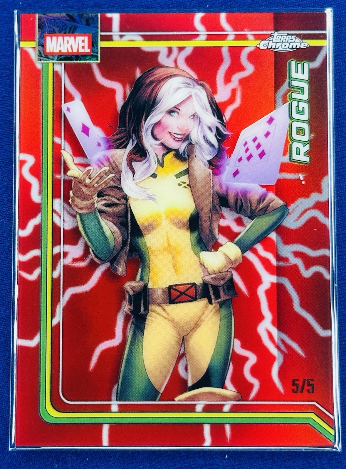 Rogue #9 - Red Storm Refractor 5/5 SSP OMEGA - 2026 Topps Chrome Marvel