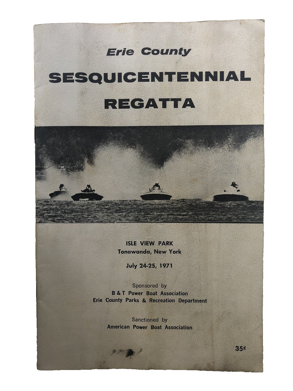 Vintage Erie Sesquicentennial Regatta New York 1971 Power Boat Racing Program