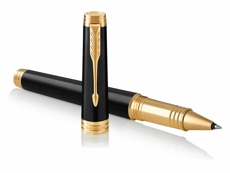 Parker Premier 2016 Edition Black Lacquer and Gold Roller Ball Pen (1931411)