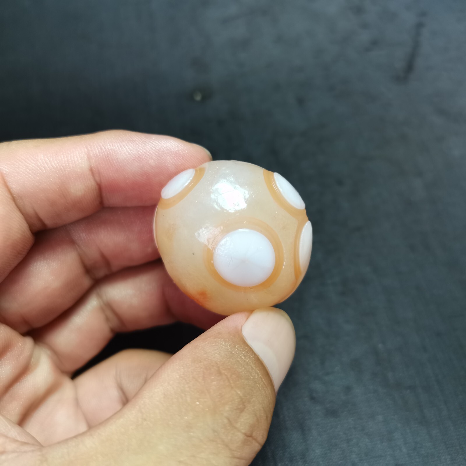Rare 42.5 G Natural Gobi Agate Eyes Agate/stone Madagascar HH186