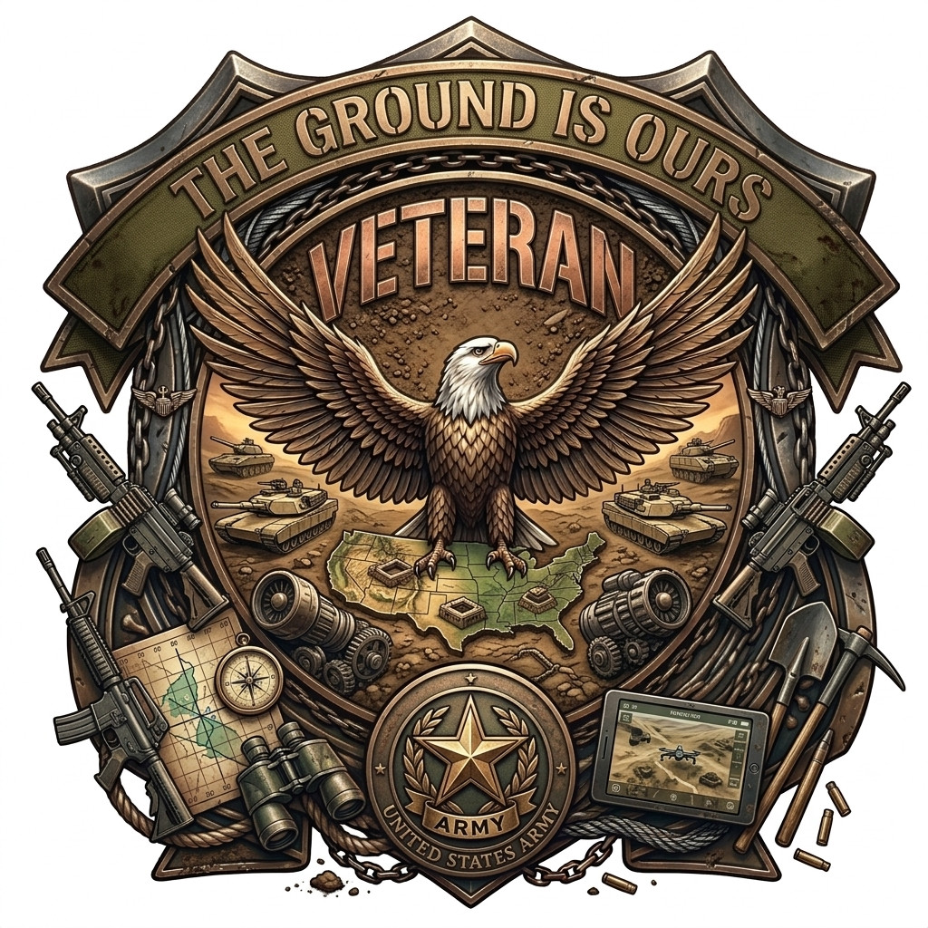 United States Army Veteran USAR Eagle Command Premium Military Graphics 5\