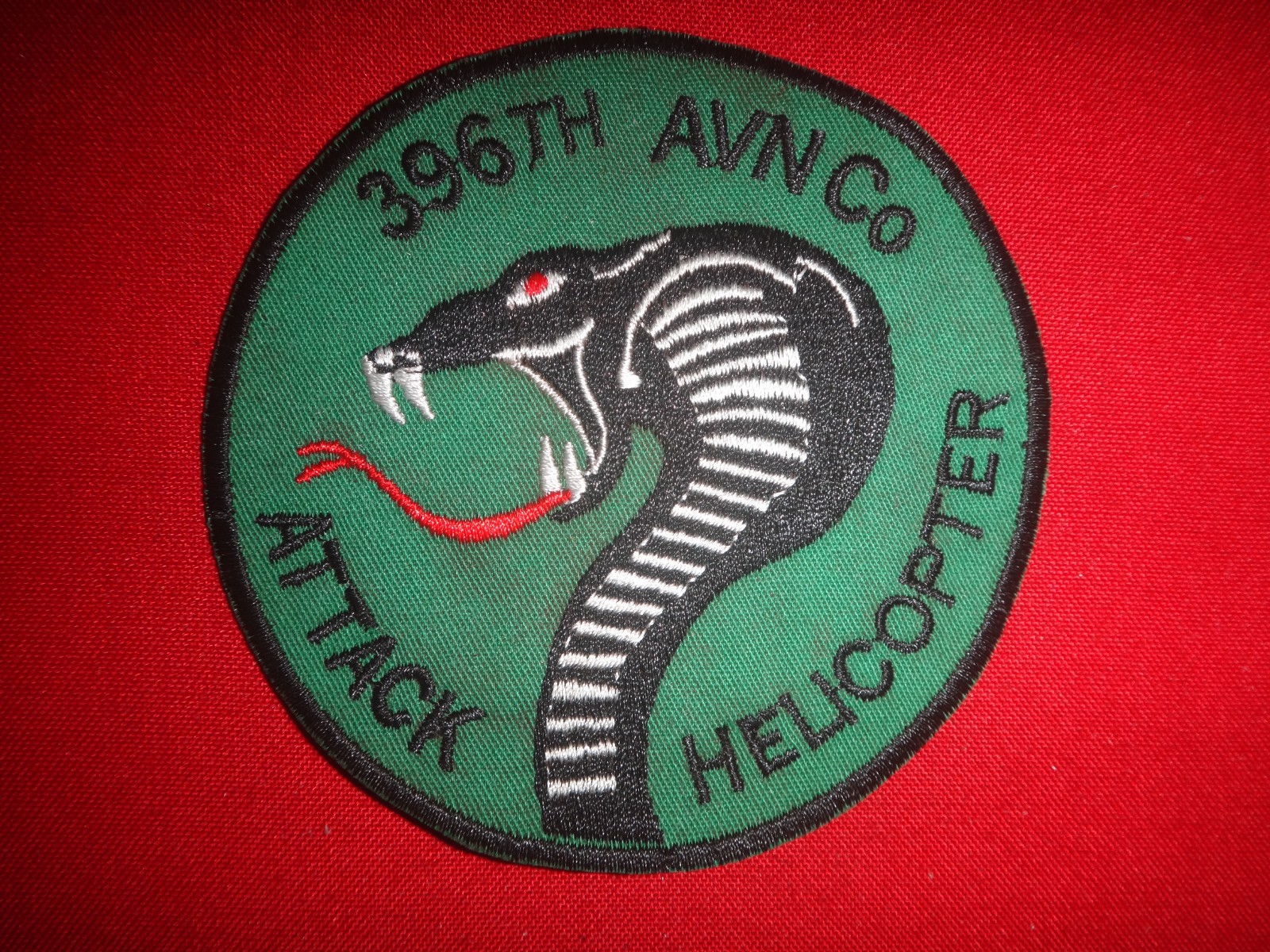 Vietnam War Patch US 396th Aviation Company Attack Helicopter COBRA