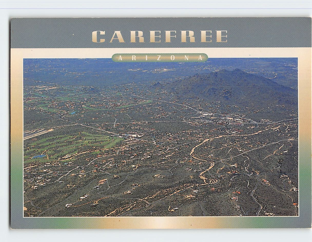 Postcard Aerial View Carefree Arizona USA