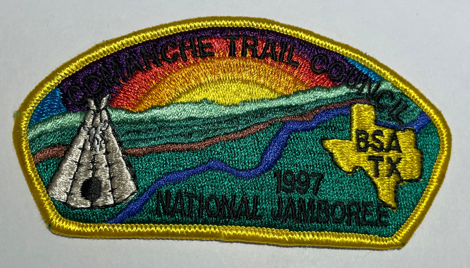 1997 Comanche Trail Council National Jamboree JSP Gold   Boy Scout CC0