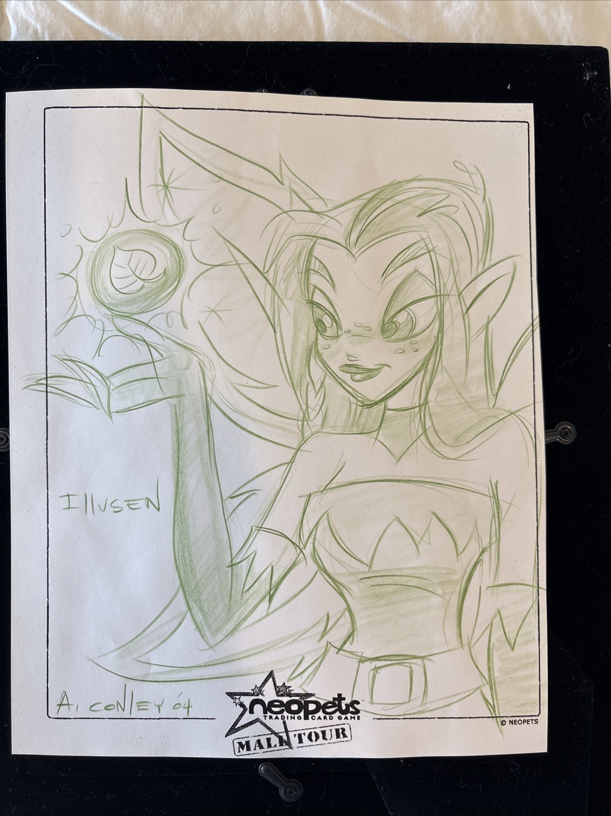 Neopets Original Art - Illusen By Artist Anthony Conley - Mall Tour 2004