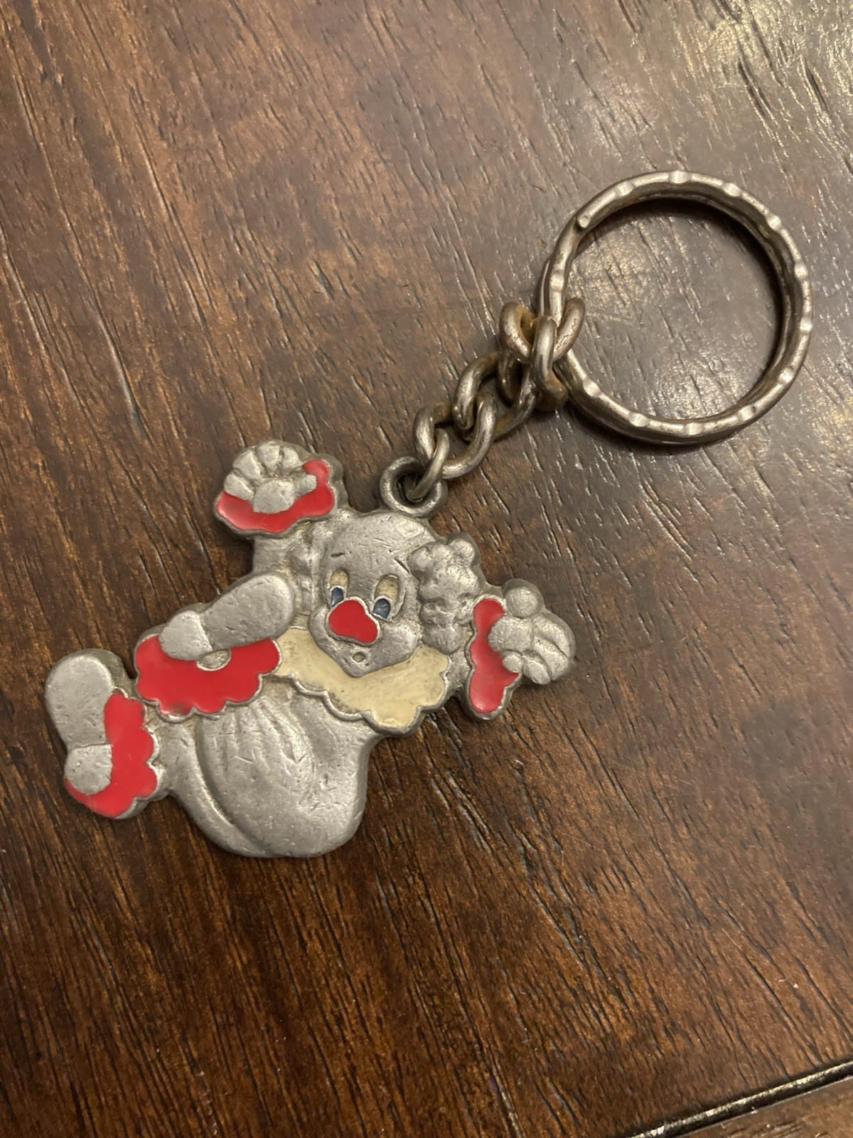I Love Clowns  Figure Rawcliffe Pewter 1980s Keychain Accessory Key Chain