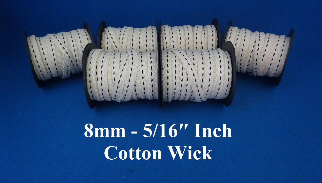 8mm - 5/16″ Inch Oil Lamp Wick  Worldwide FREE Burner Cleaner
