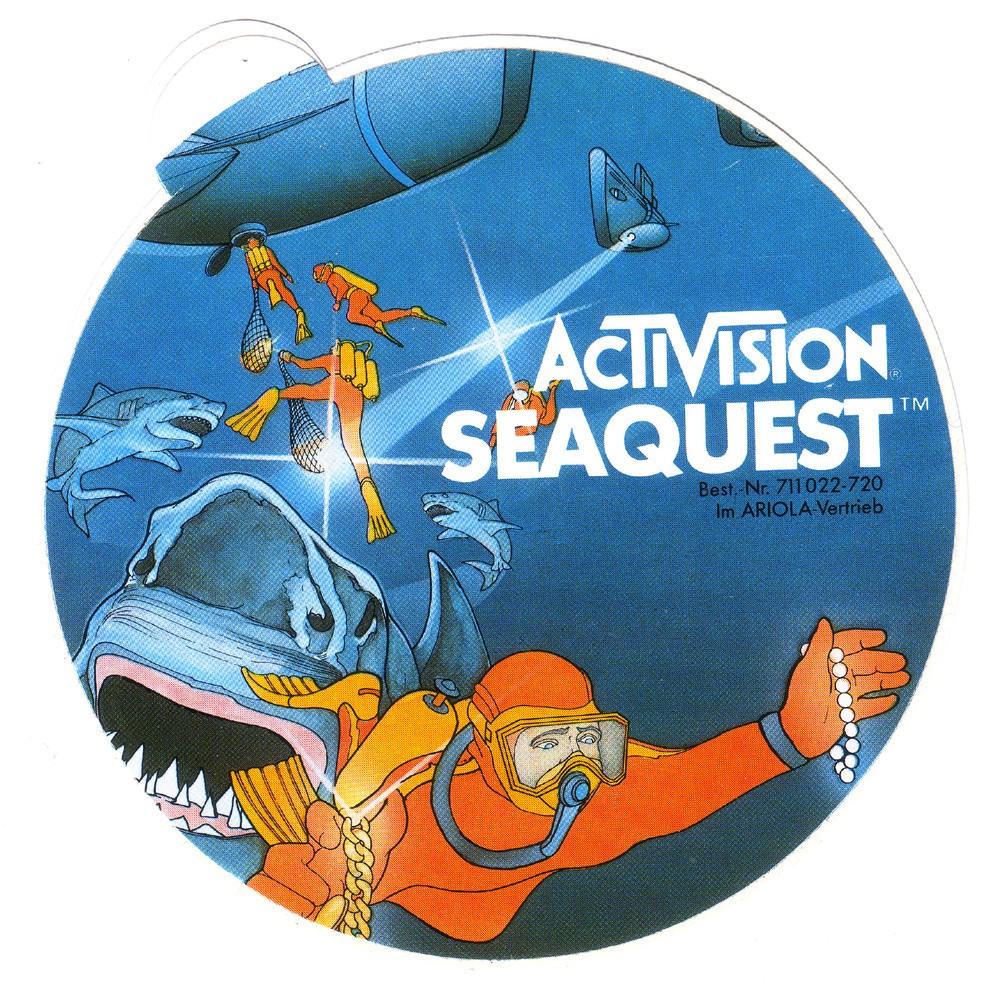ACTIVISION VIDEO GAME STICKER - SEAQUEST