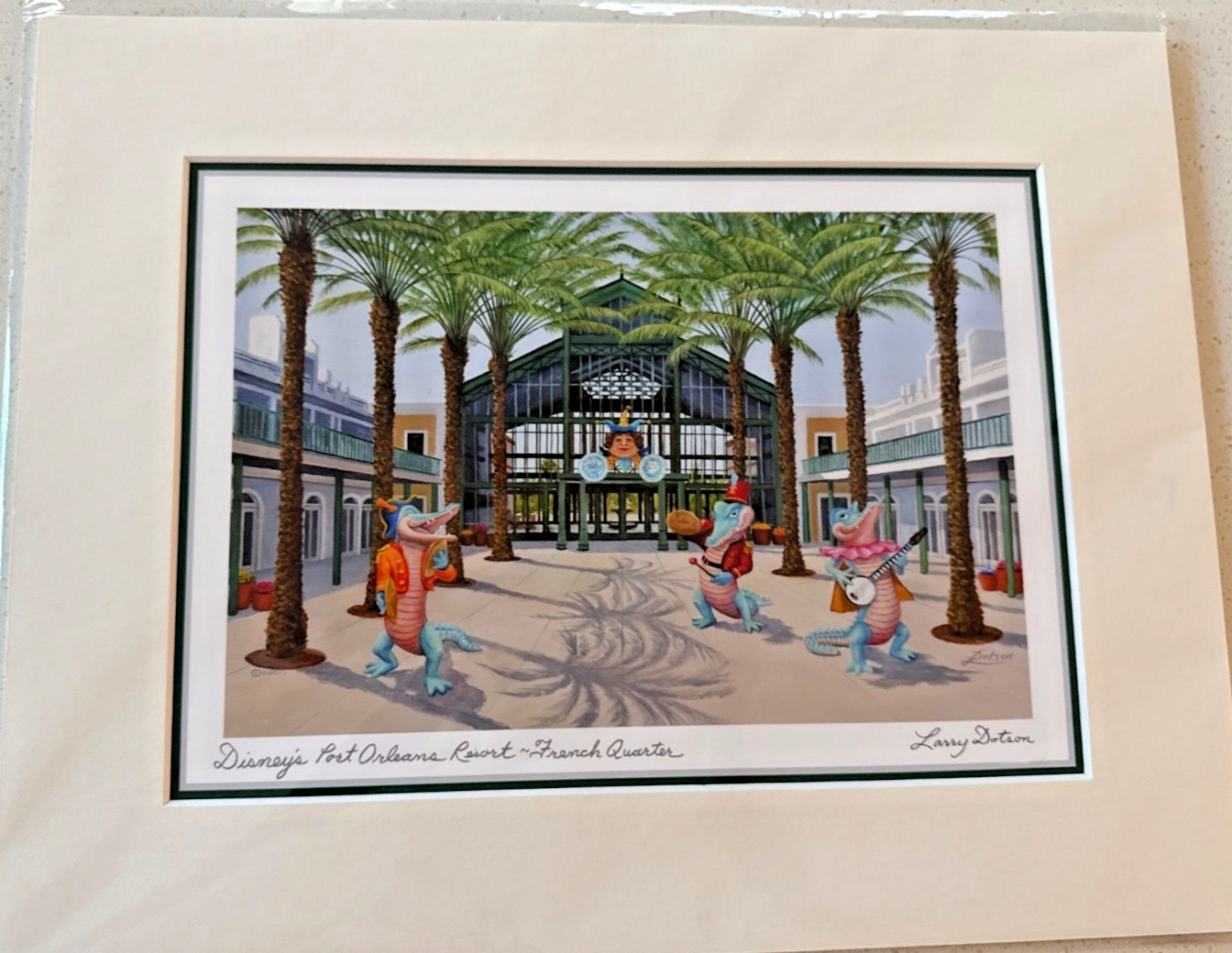 Disney\'s Port Orleans French Quarter Resort Vacation Memories Print 14x11\