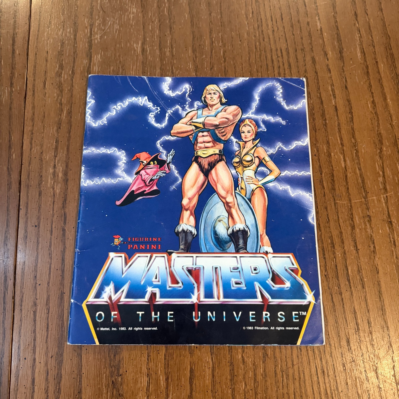 1983 Panini Masters of the Universe He-Man Sticker Album Incomplete Vintage MOTU