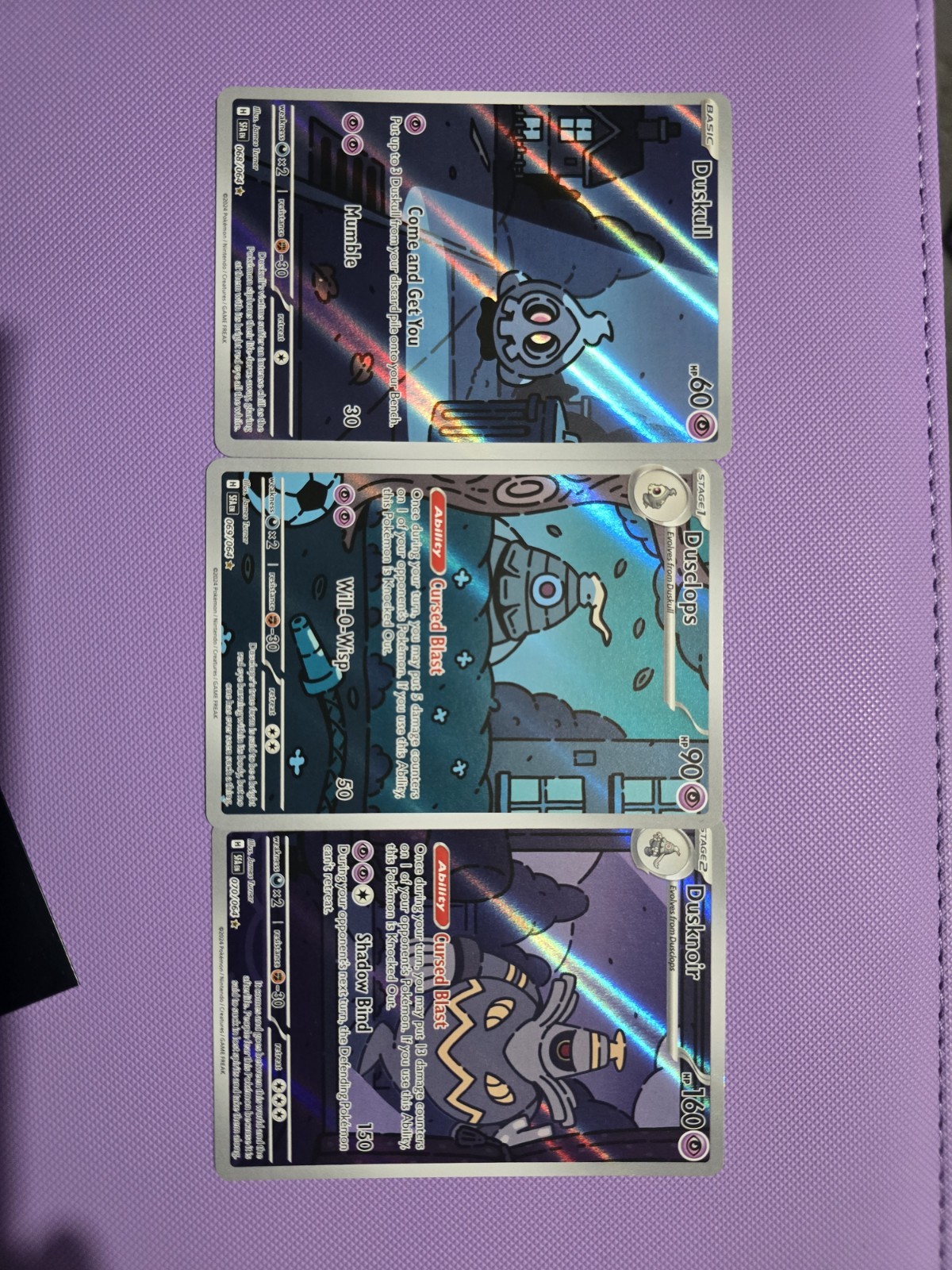 Shrouded Fable Dusknoir Card 070/064 Dusclops 069/064 Duskull 068/064