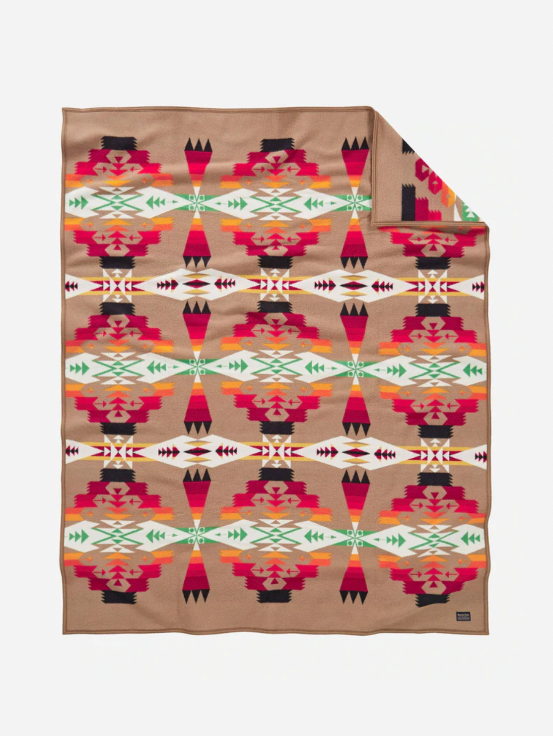 Pendleton Tucson Jacquard Robe Wool Blanket - Tuscon Khaki - NEW