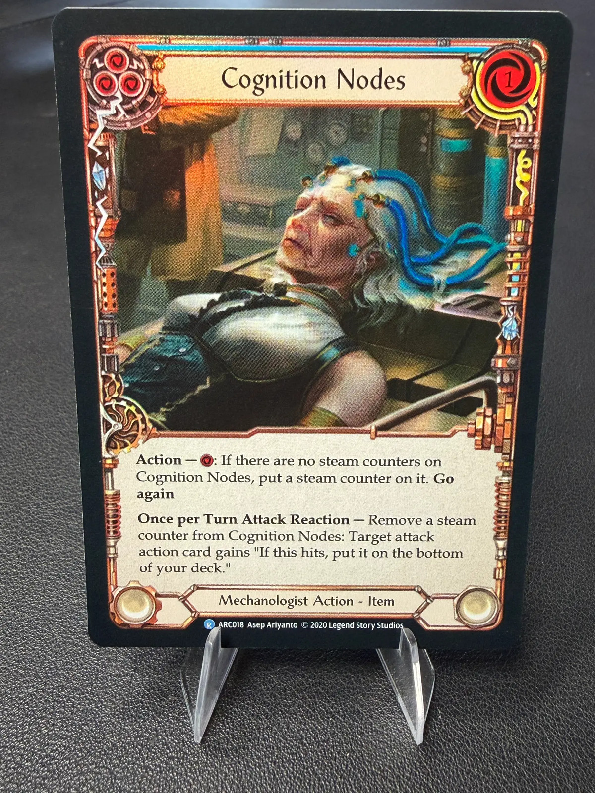 2020 FAB Arcane Rising Cognition Nodes ARC018 Rainbow Foil Rare