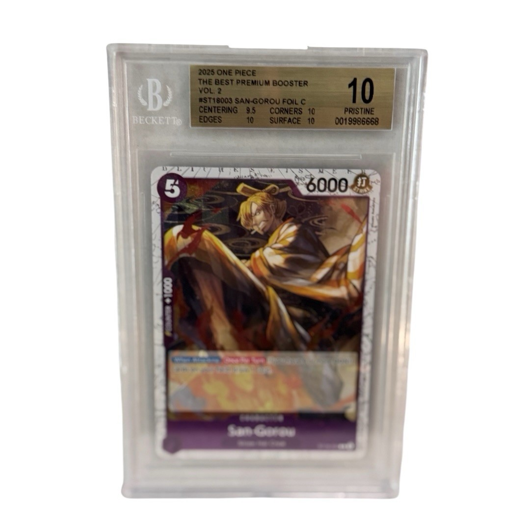 One Piece BGS 10 Pristine San Gorou St18-003 The Best Premium Booster English